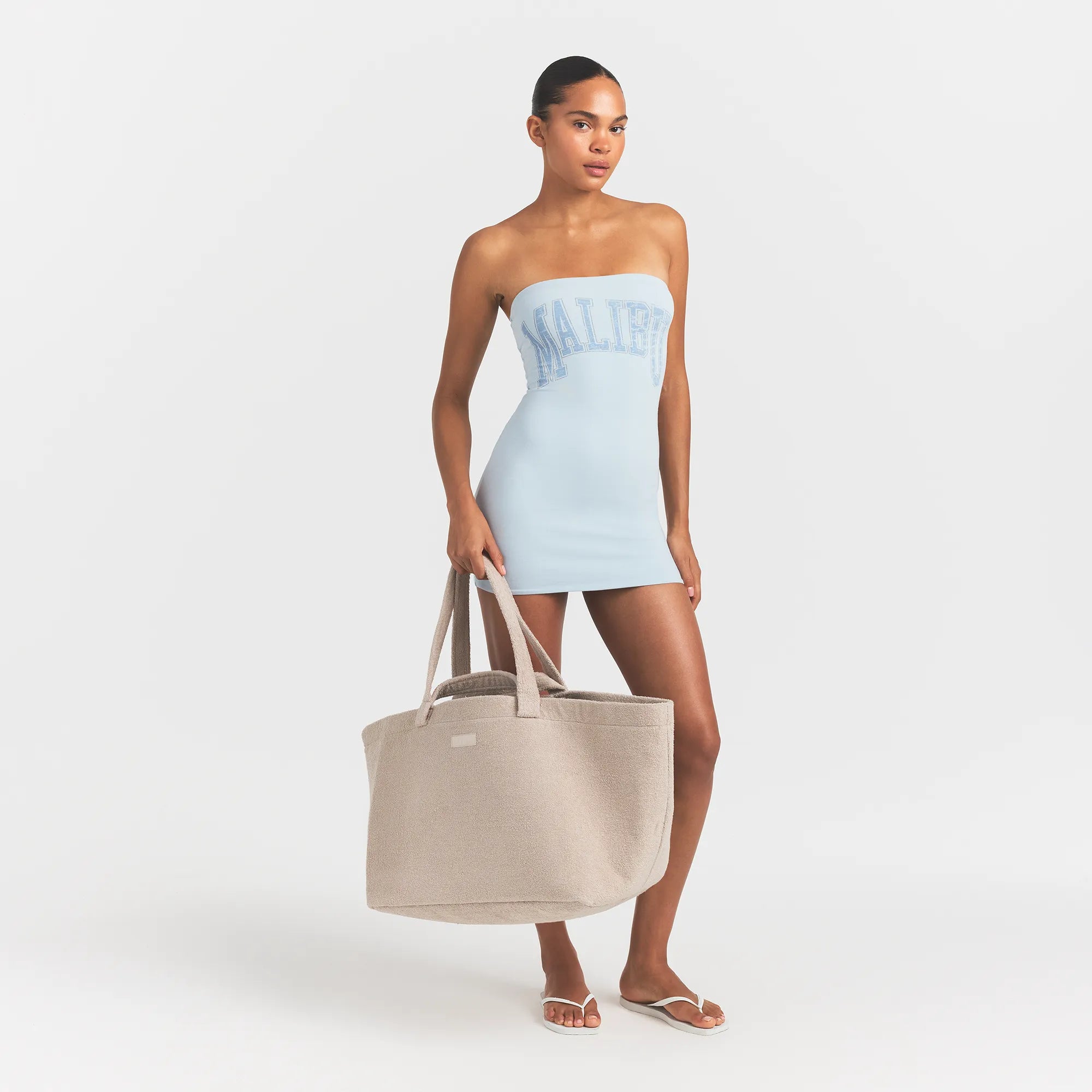 SKIMS TERRY JUMBO TOTE | STONE - Sneaker Türkiye