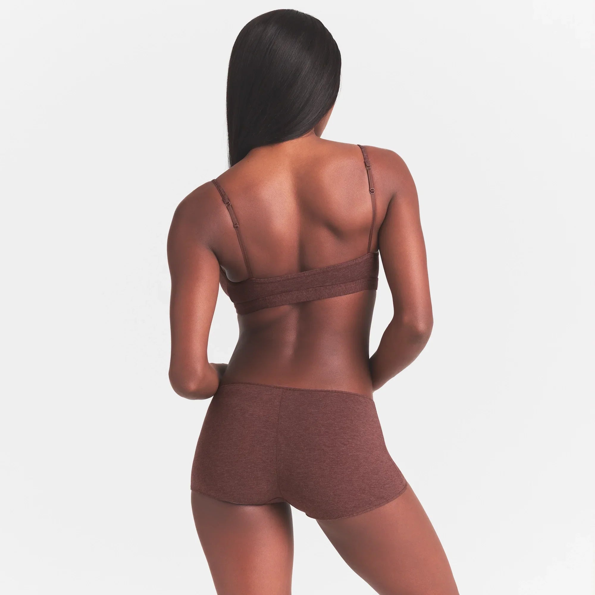SKIMS EVERYDAY COTTON SCOOP BRALETTE | COCOA HEATHER - Sneaker Türkiye