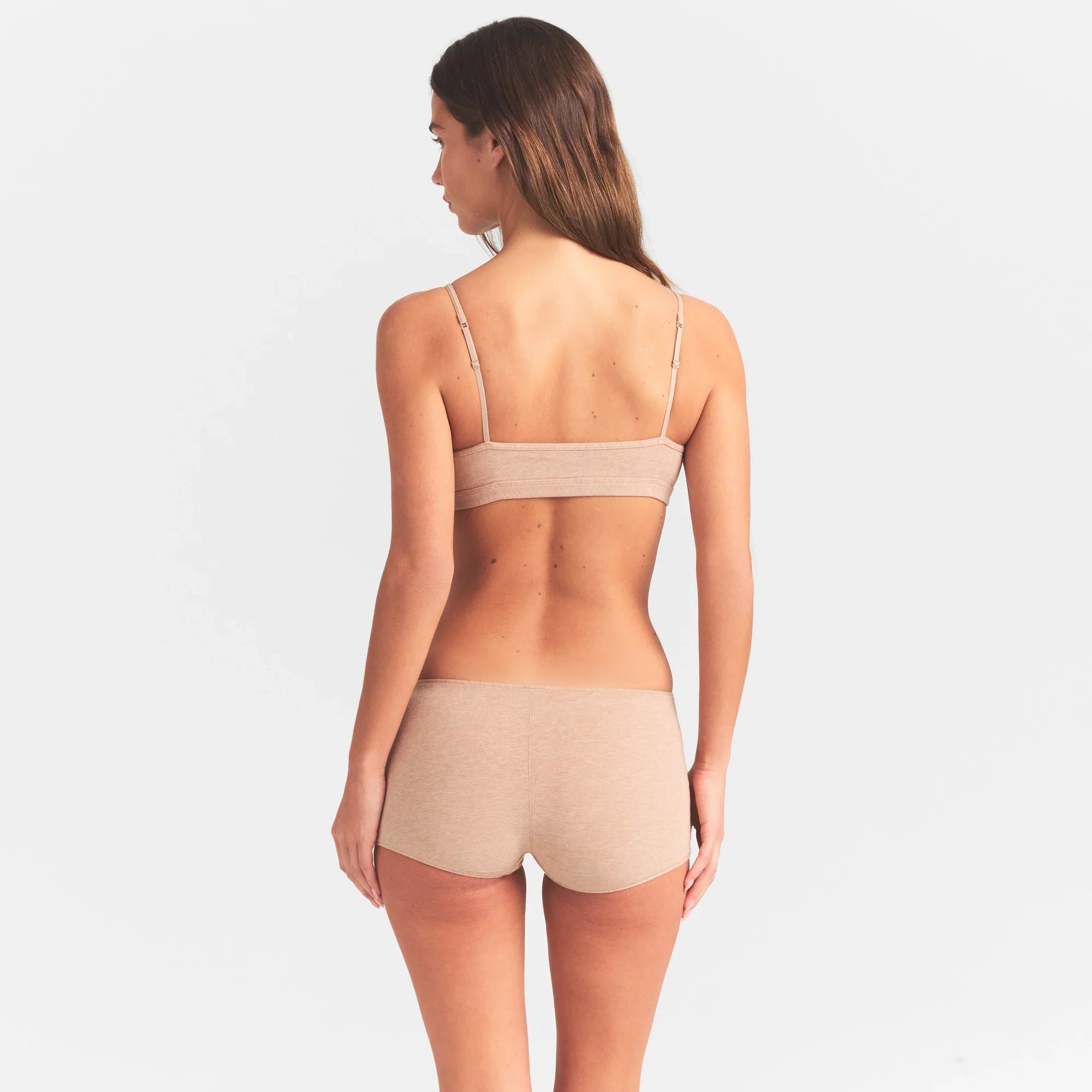 SKIMS EVERYDAY COTTON SCOOP BRALETTE | CLAY HEATHER - Sneaker Türkiye