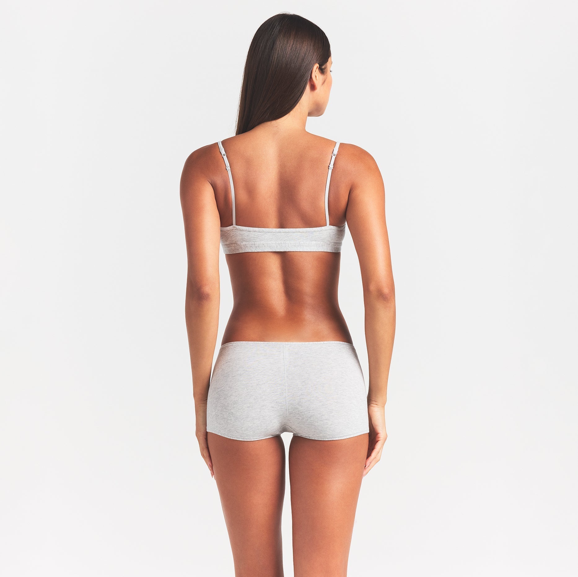 SKIMS EVERYDAY COTTON SCOOP BRALETTE | LIGHT HEATHER GREY - Sneaker Türkiye