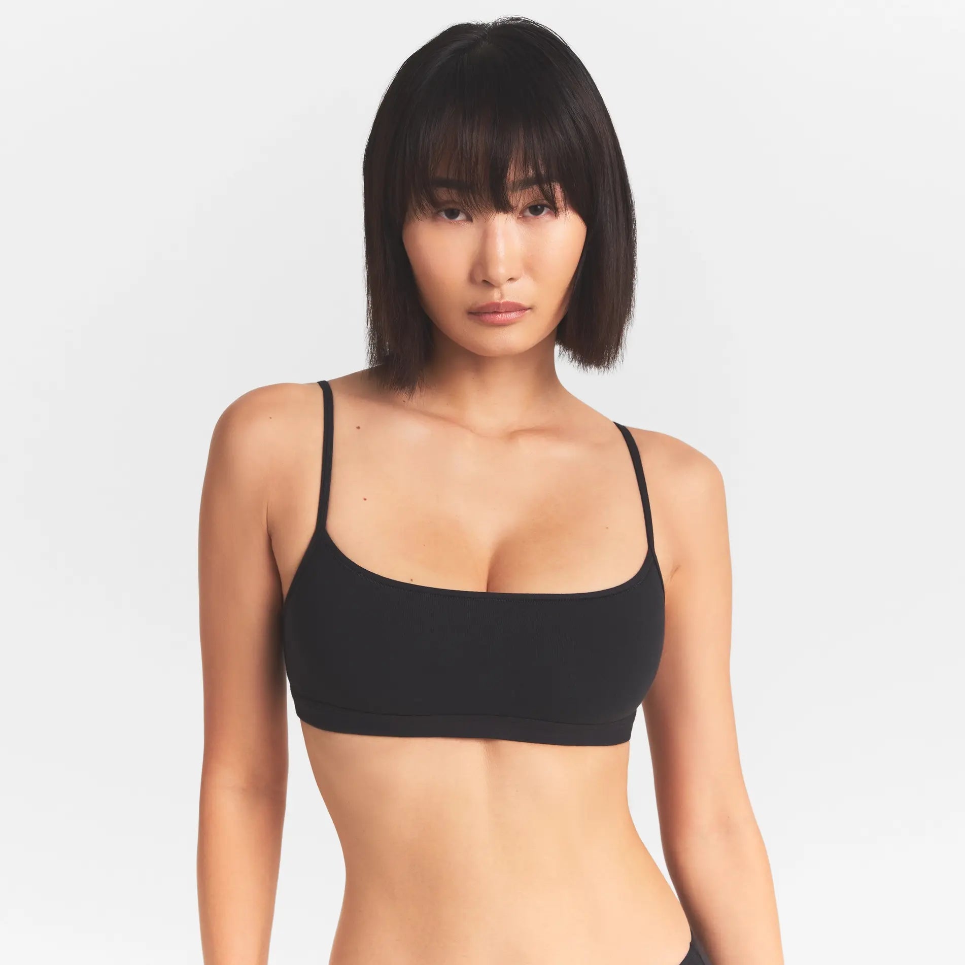 SKIMS EVERYDAY COTTON SCOOP BRALETTE | ONYX - Sneaker Türkiye