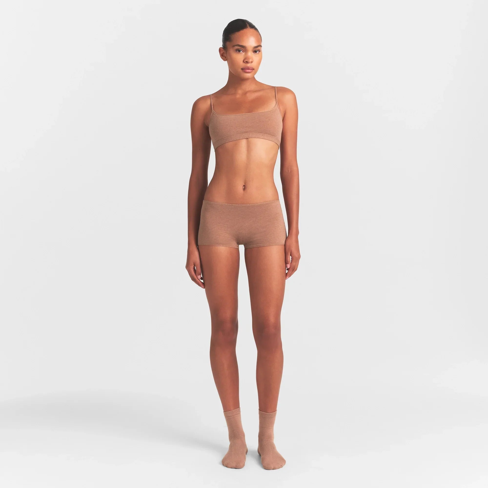 SKIMS EVERYDAY COTTON SCOOP BRALETTE | SIENNA HEATHER - Sneaker Türkiye
