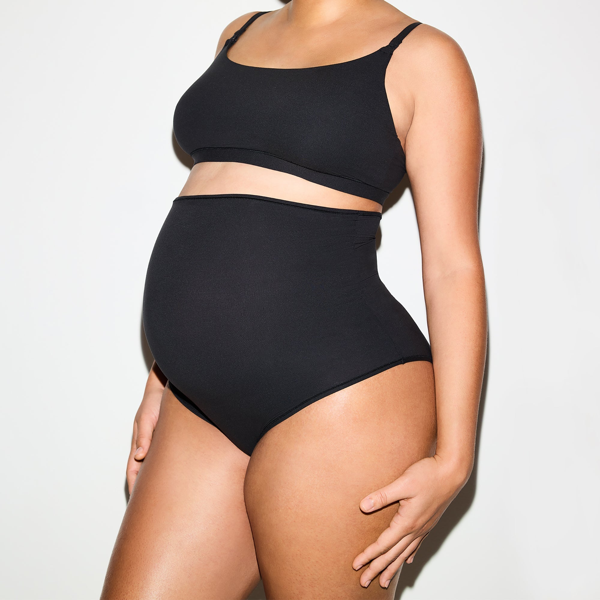 SKIMS FITS EVERYBODY MATERNITY NURSING SCOOP BRALETTE 2-PACK | ONYX - Sneaker Türkiye