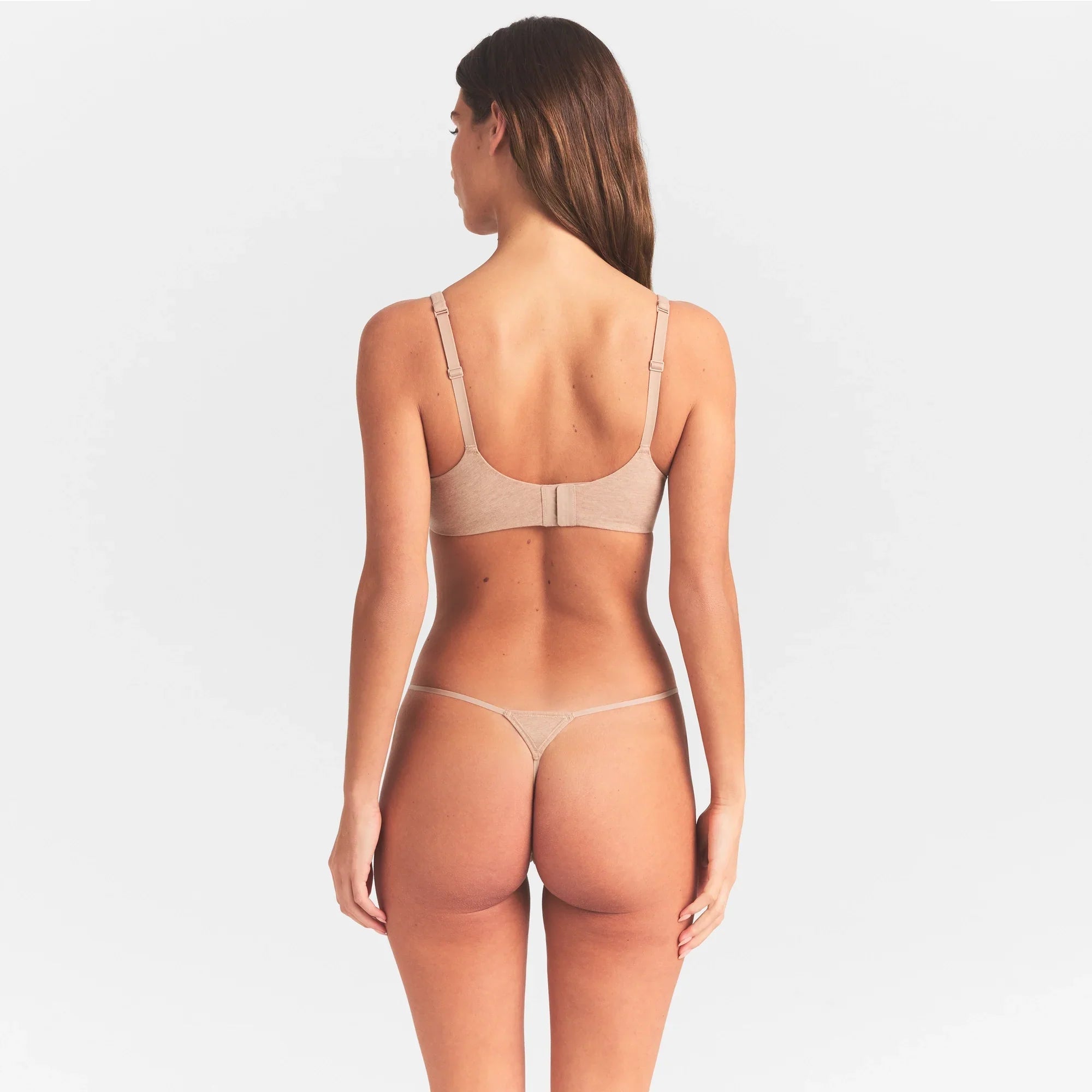 SKIMS EVERYDAY COTTON ULTIMATE TEARDROP PUSH-UP BRA | CLAY HEATHER - Sneaker Türkiye