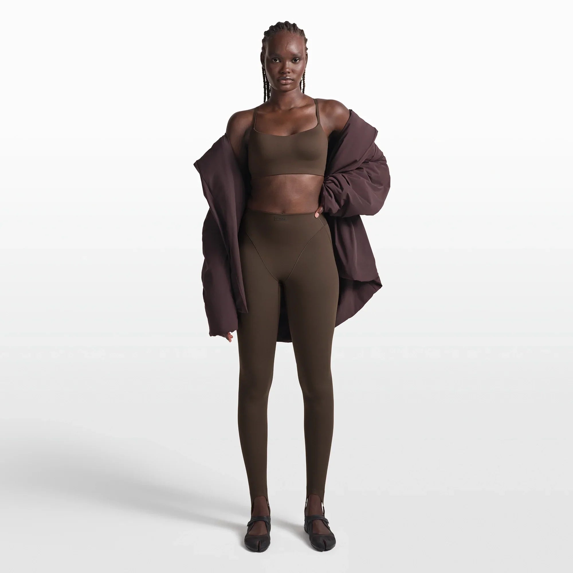 NikeSKIMS MATTE CONTOUR CAMI BRA | DARK SEPIA - Sneaker Türkiye