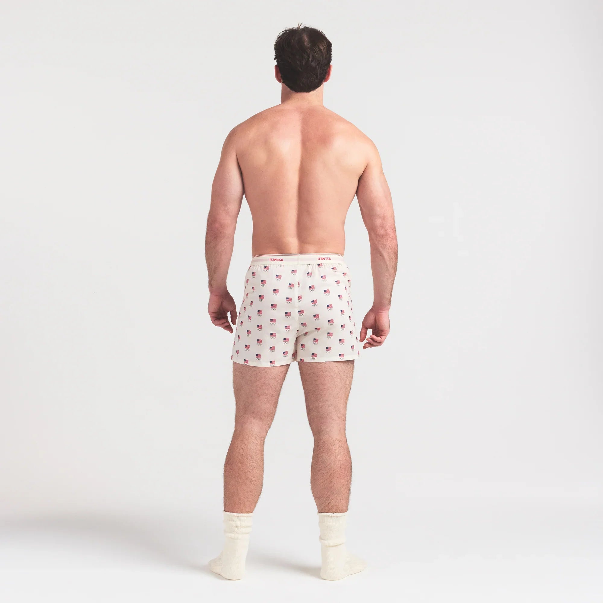 SKIMS FOR TEAM USA COTTON POPLIN MENS OLYMPIC BOXER | ECRU - Sneaker Türkiye