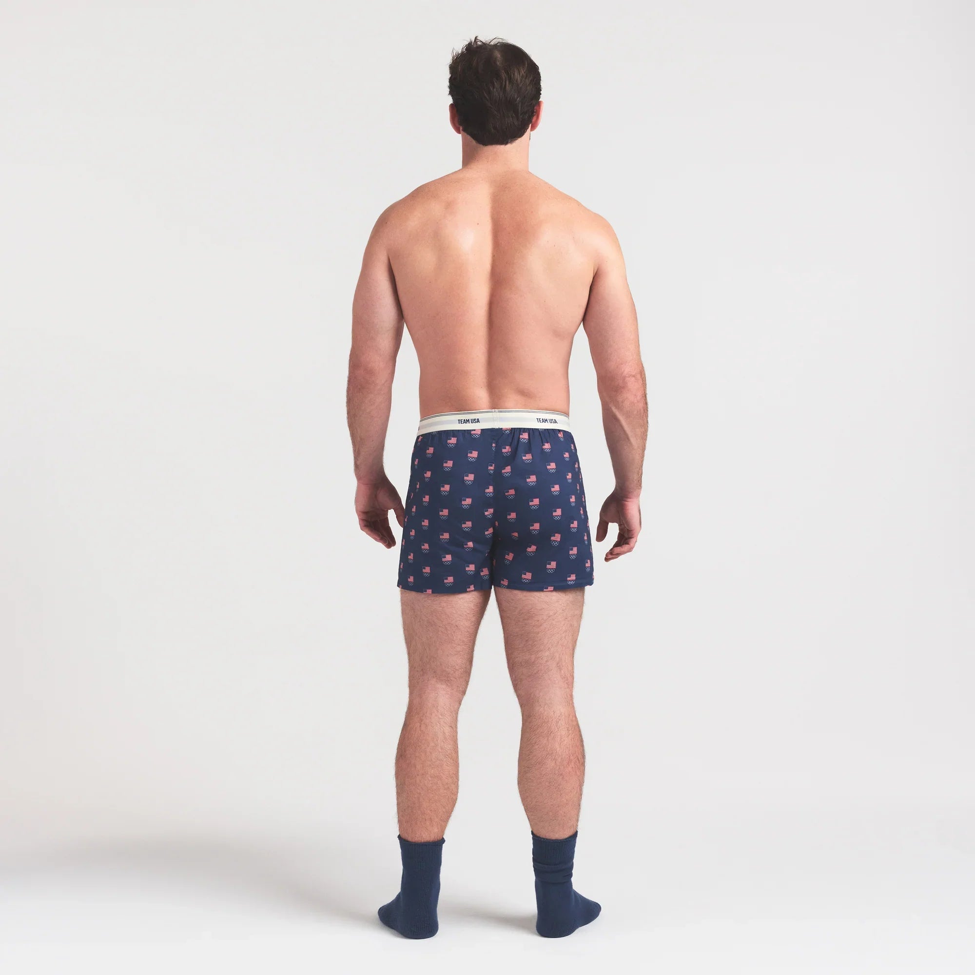 SKIMS FOR TEAM USA COTTON POPLIN MENS OLYMPIC BOXER | NAVY - Sneaker Türkiye