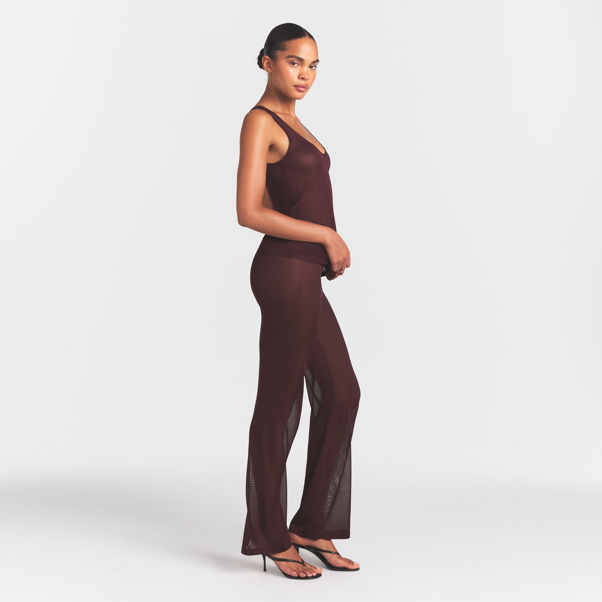 SKIMS SLINKY KNIT LOW RISE PANT | CURRANT - Sneaker Türkiye