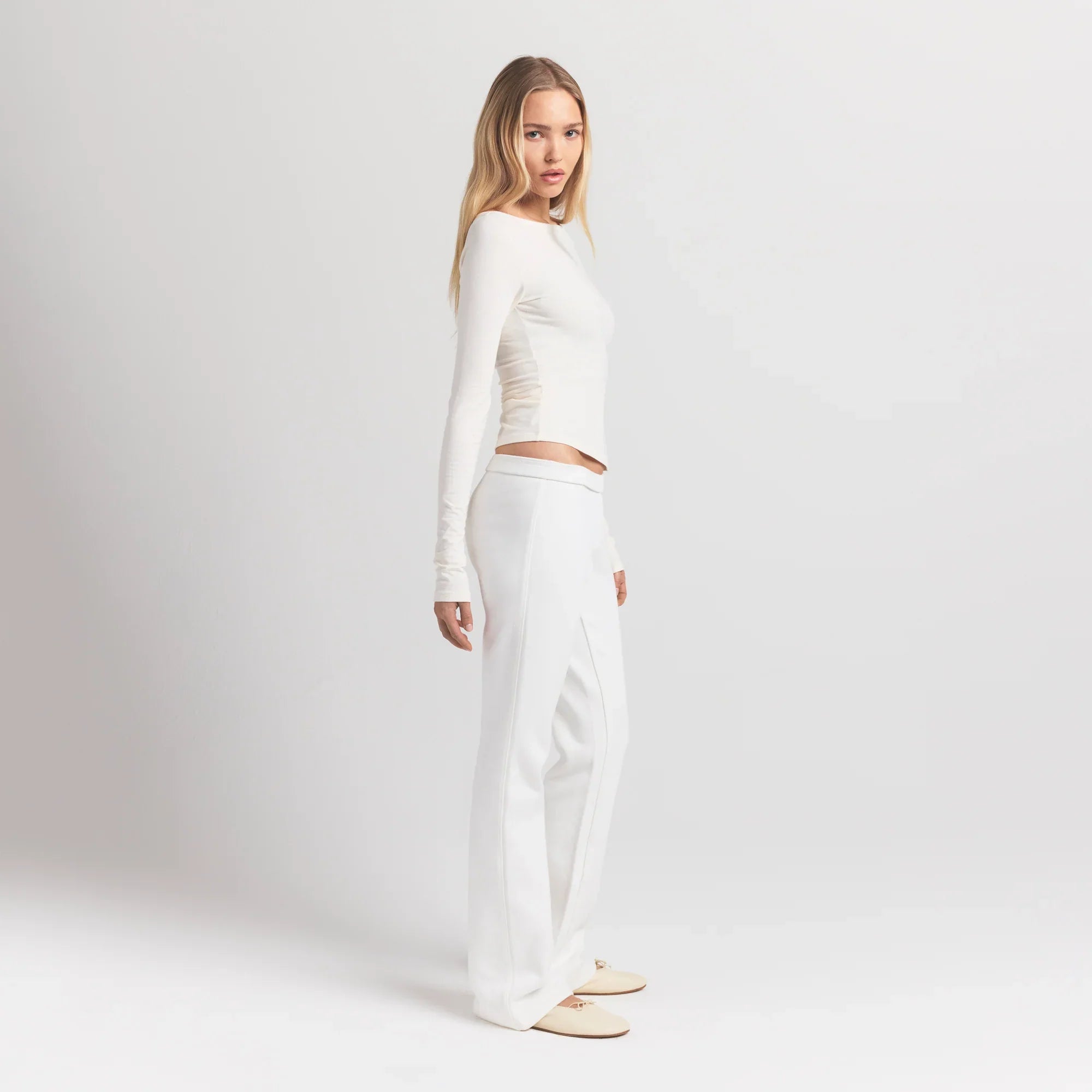 SKIMS COTTON FLEECE SLIM PANT | MARBLE - Sneaker Türkiye