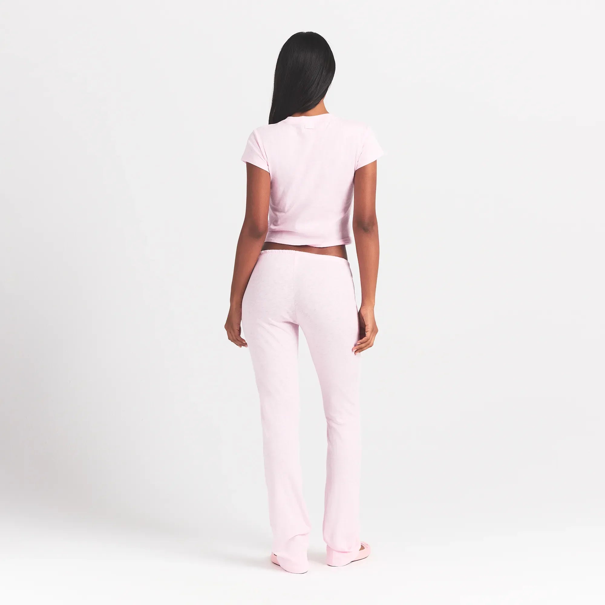 SKIMS WORN IN JERSEY HEART STRAIGHT LEG PANT | BABY PINK - Sneaker Türkiye