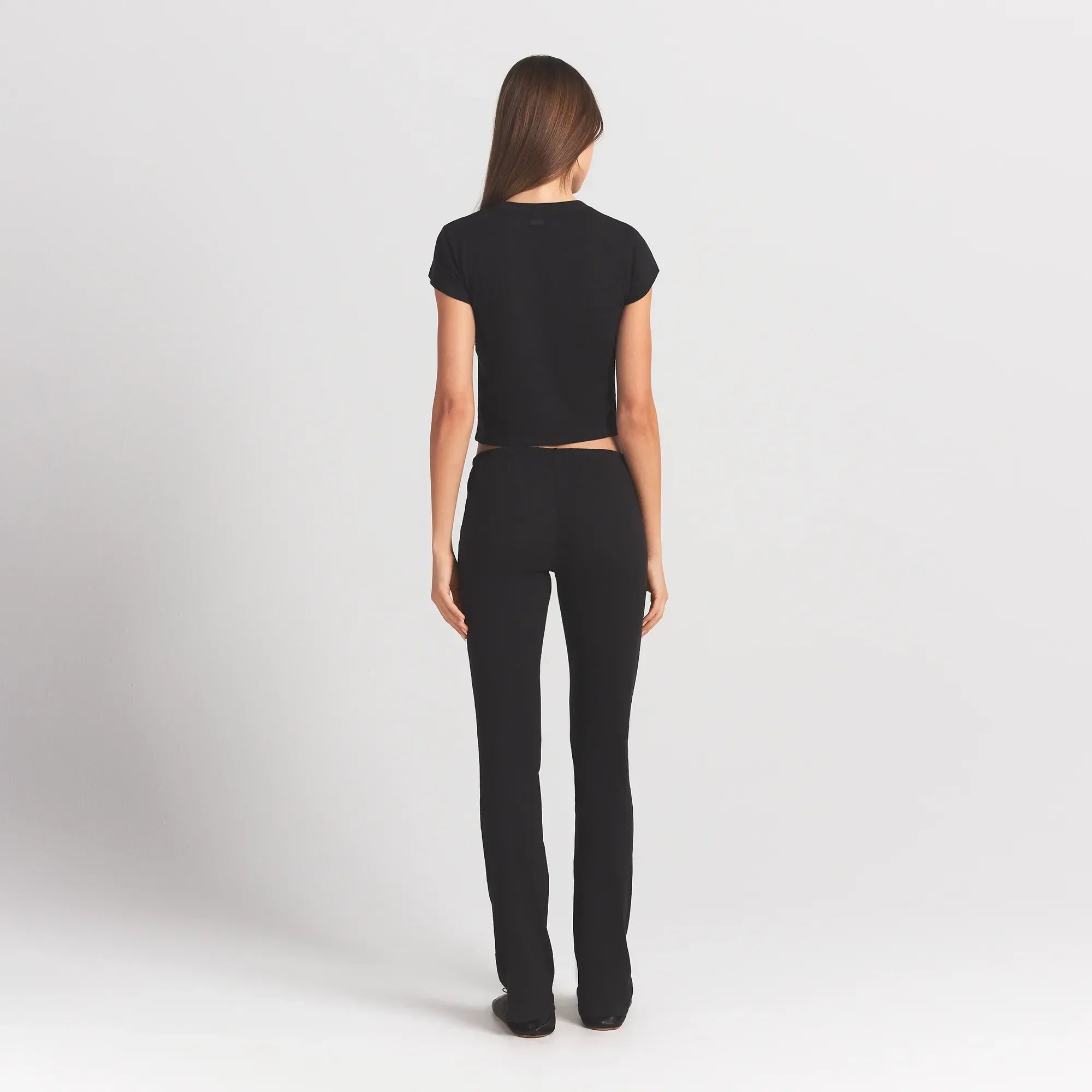 SKIMS WORN IN JERSEY HEART STRAIGHT LEG PANT | WASHED ONYX - Sneaker Türkiye