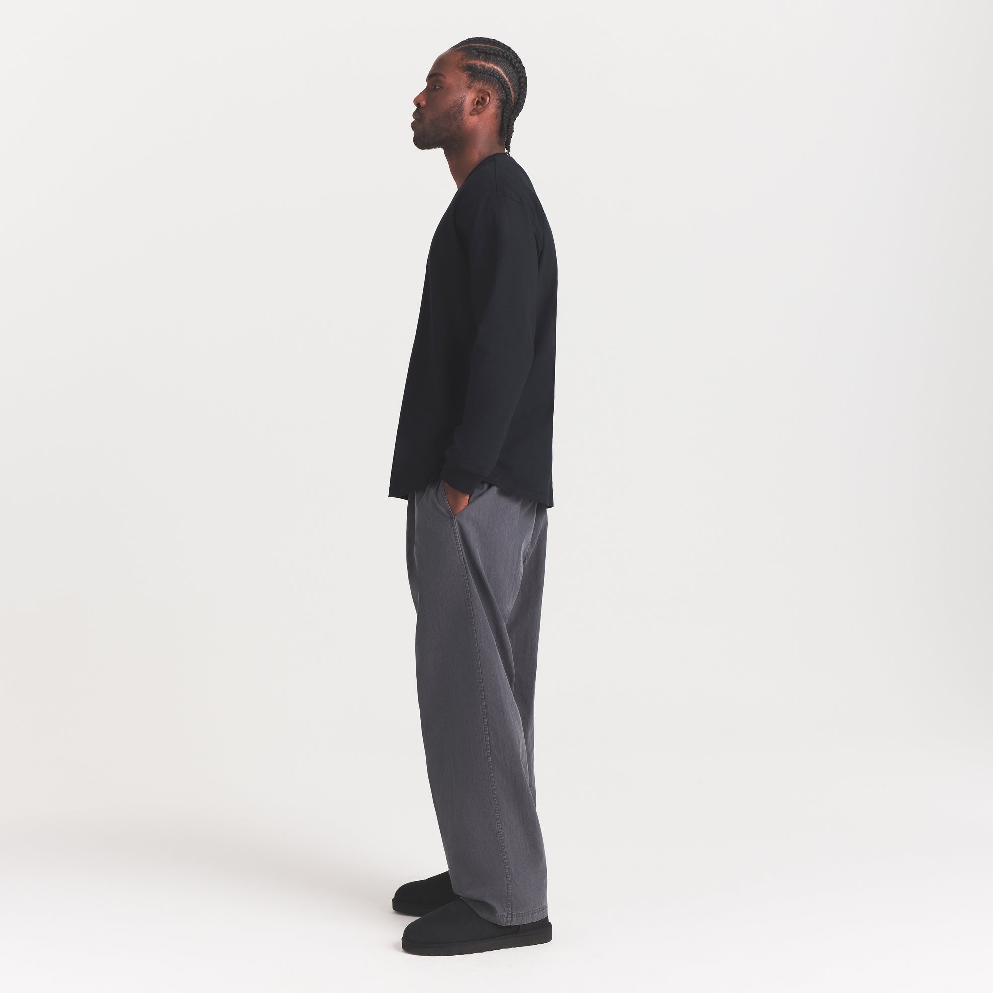 SKIMS WOVEN MENS PULL-ON PANT | ASH - Sneaker Türkiye
