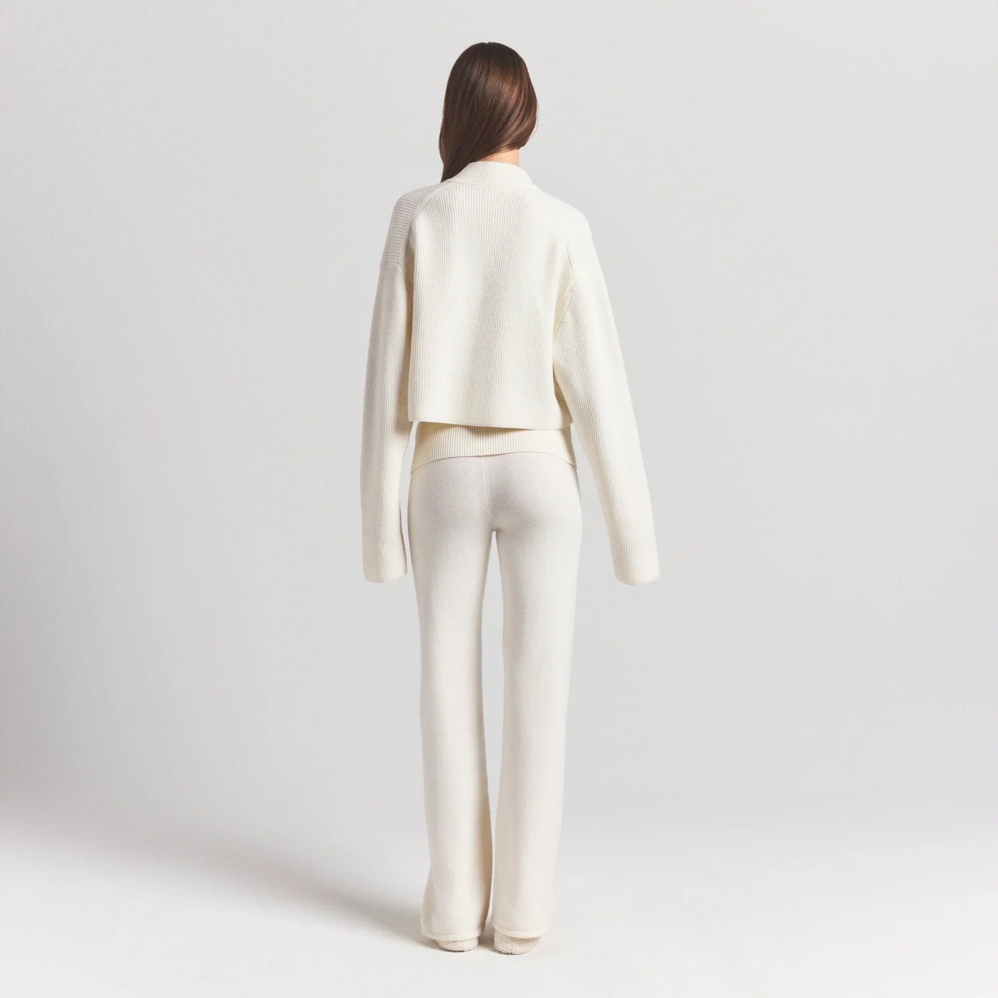 SKIMS SWEATER KNITS FOLDOVER PANT | IVORY - Sneaker Türkiye