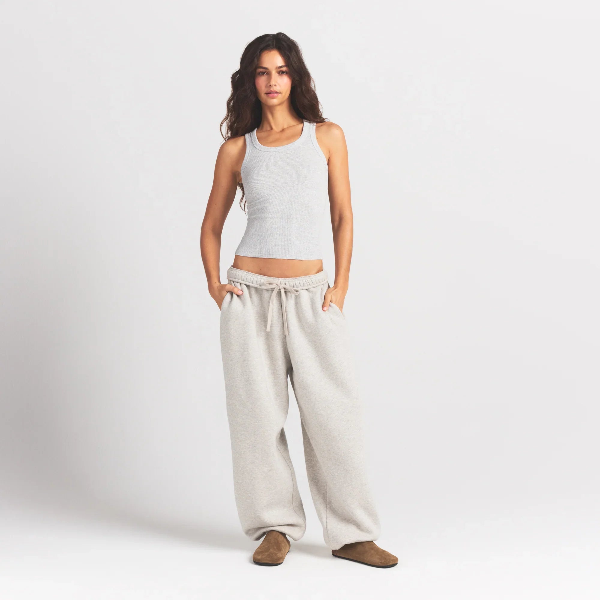 SKIMS HEAVYWEIGHT FLEECE OVERBedenD JOGGER | HEATHER GREY - Sneaker Türkiye