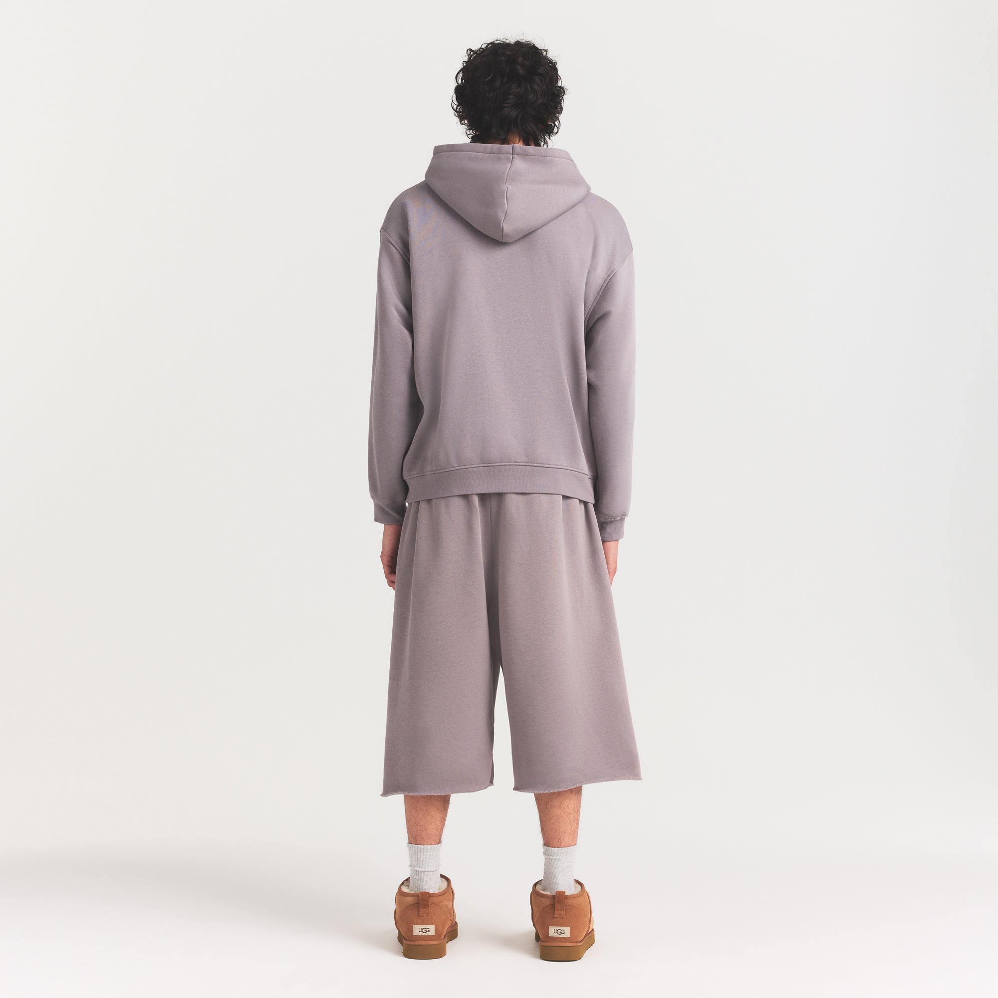 SKIMS FLEECE LOUNGE MENS RELAXED LONG SHORT | SHADOW - Sneaker Türkiye
