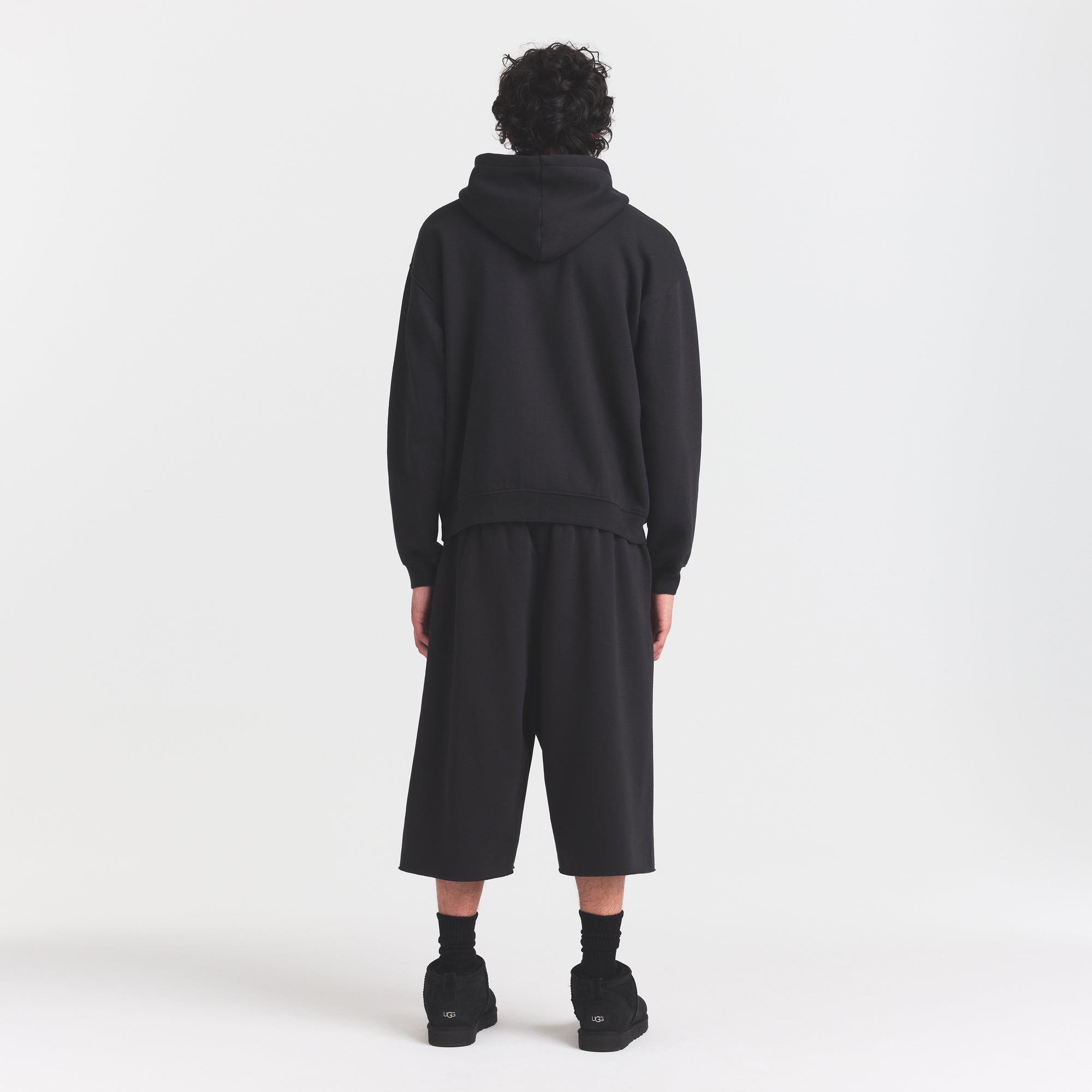 SKIMS FLEECE LOUNGE MENS RELAXED LONG SHORT | WASHED ONYX - Sneaker Türkiye