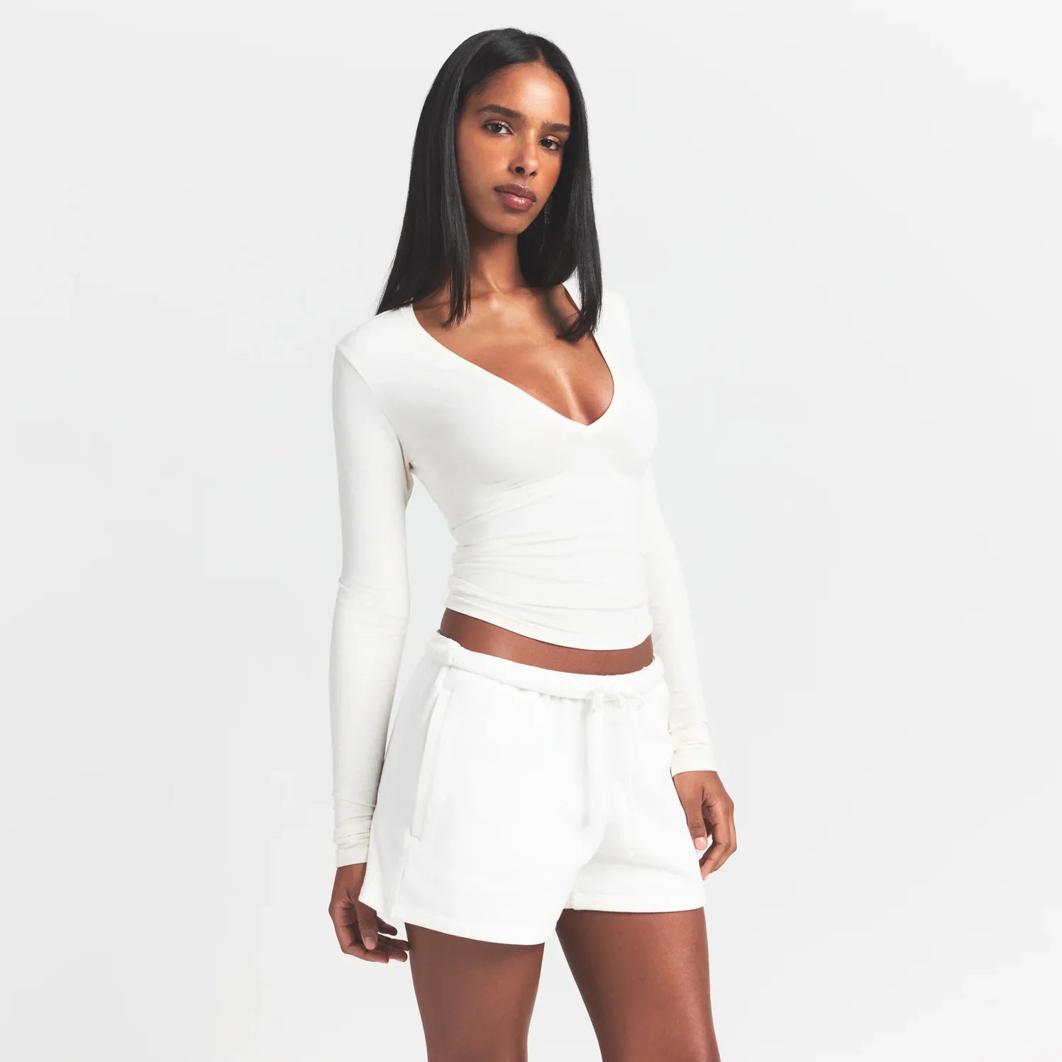 SKIMS COTTON FLEECE CLASSIC SHORT | MARBLE - Sneaker Türkiye