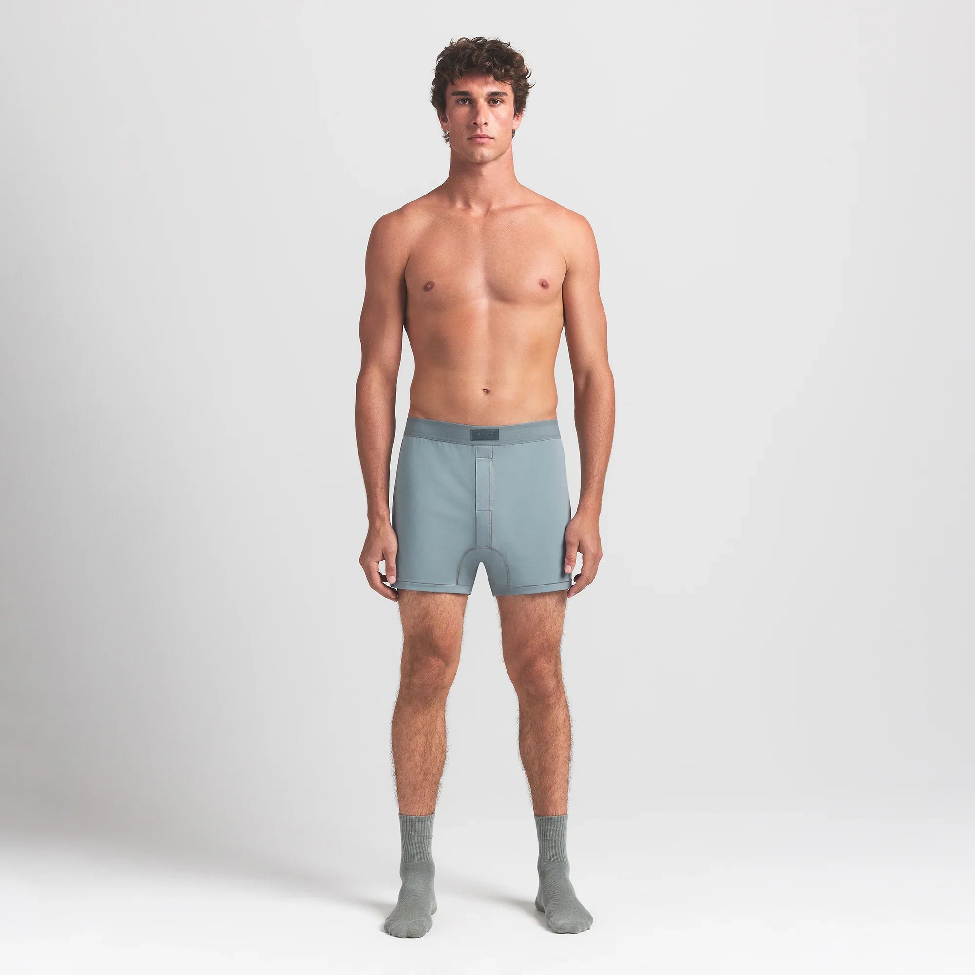 SKIMS COTTON MENS KNIT BOXER | SKY - Sneaker Türkiye