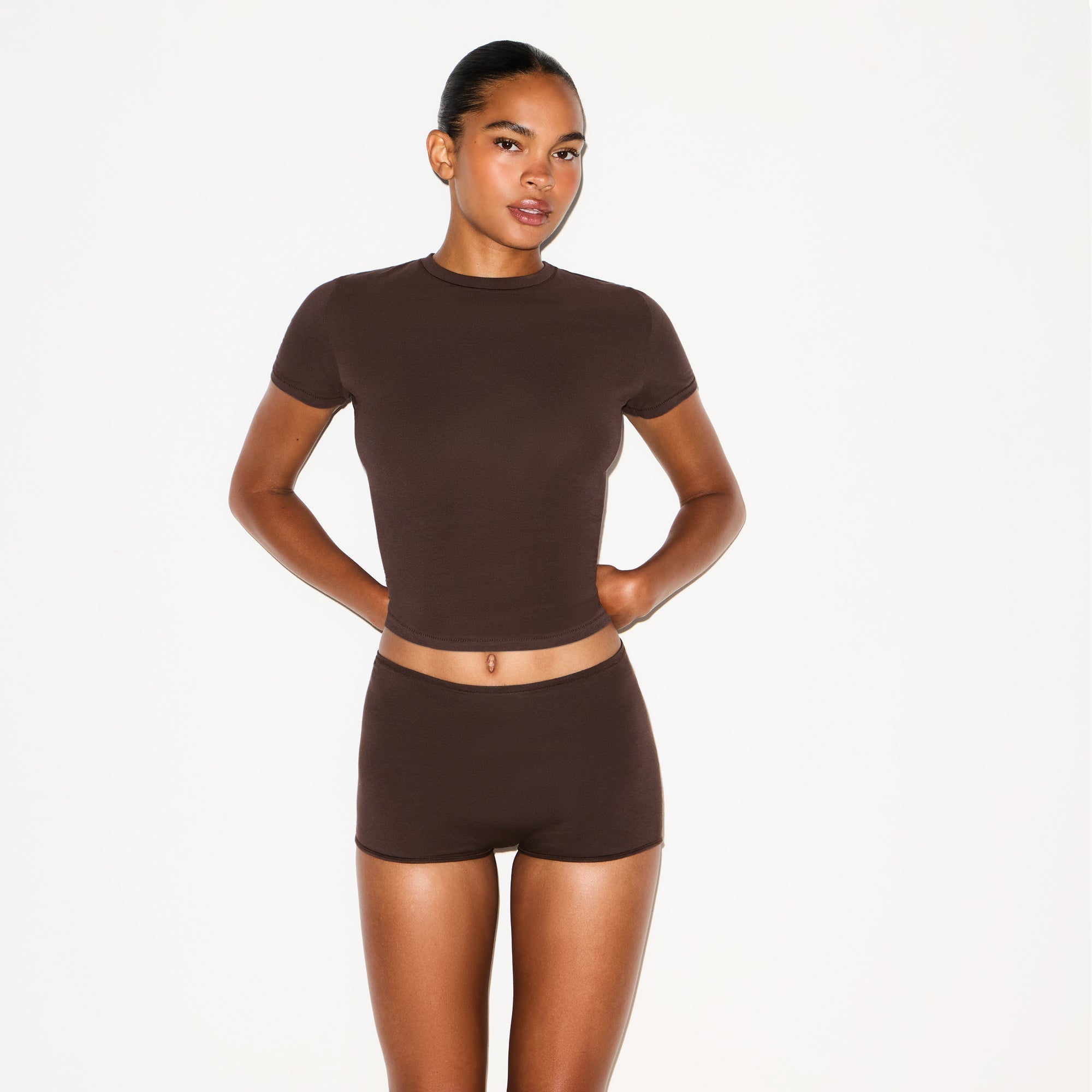 SKIMS PERIOD PANTIES BOY SHORT | ESPRESSO - Sneaker Türkiye
