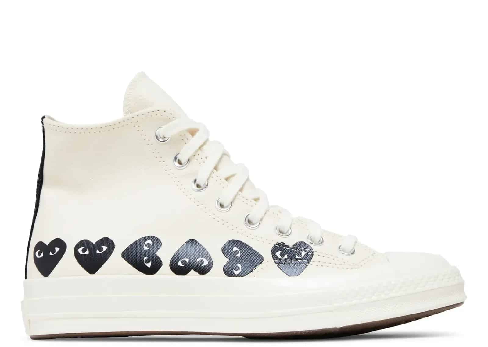 Converse Chuck Taylor All Star 70 Hi Comme Des Garcons PLAY Multi-Heart Milk - Sneaker Türkiye