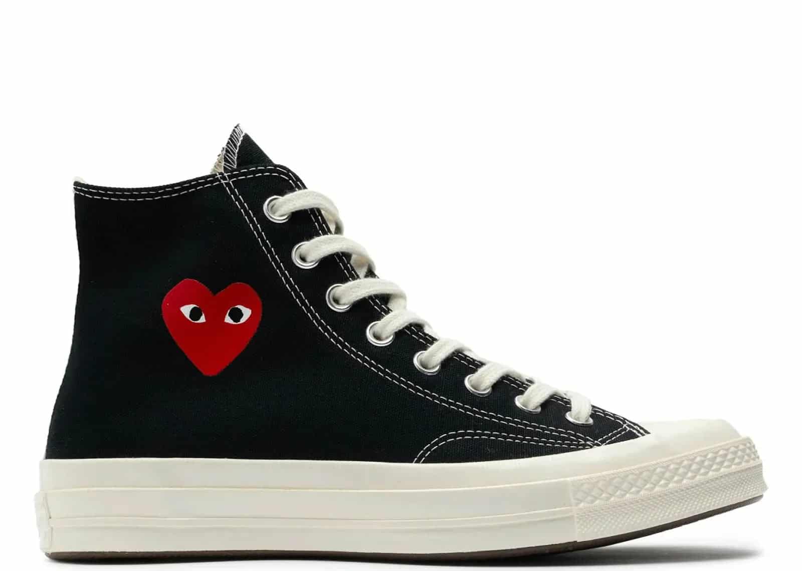 Converse Chuck Taylor All Star 70 Hi Comme Des Garcons PLAY Single Heart Black - Sneaker Türkiye