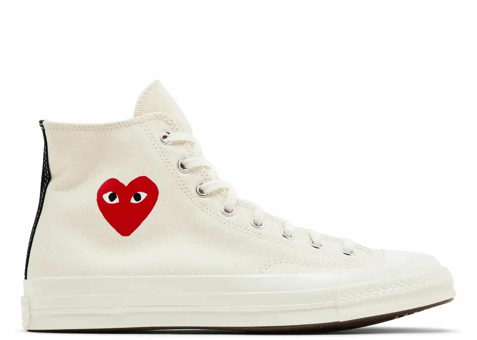 Converse Chuck Taylor All Star 70 Hi Comme Des Garcons PLAY Single Heart Milk - Sneaker Türkiye