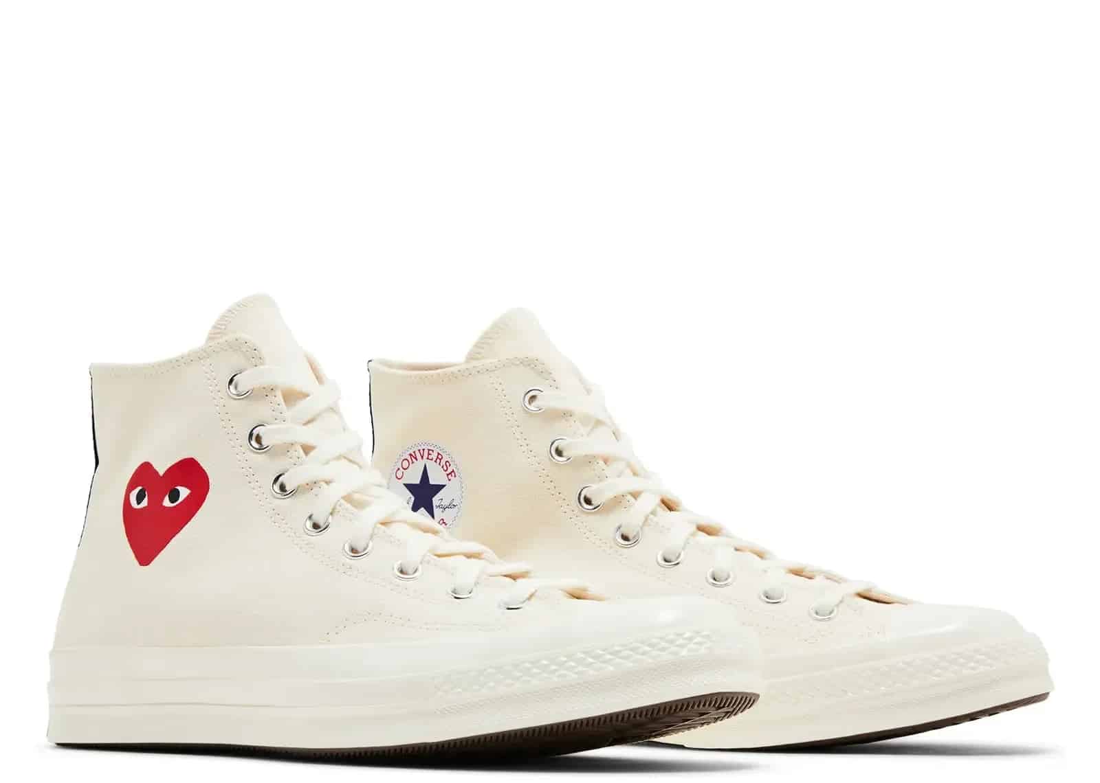 Converse Chuck Taylor All Star 70 Hi Comme Des Garcons PLAY Single Heart Milk - Sneaker Türkiye