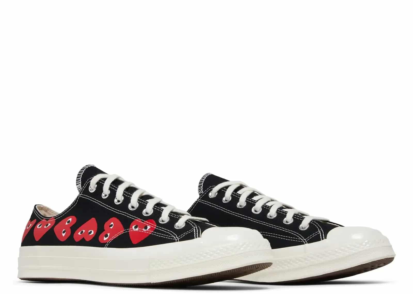 Converse Chuck Taylor All Star 70 Ox Comme Des Garcons PLAY Multi-Heart Black - Sneaker Türkiye