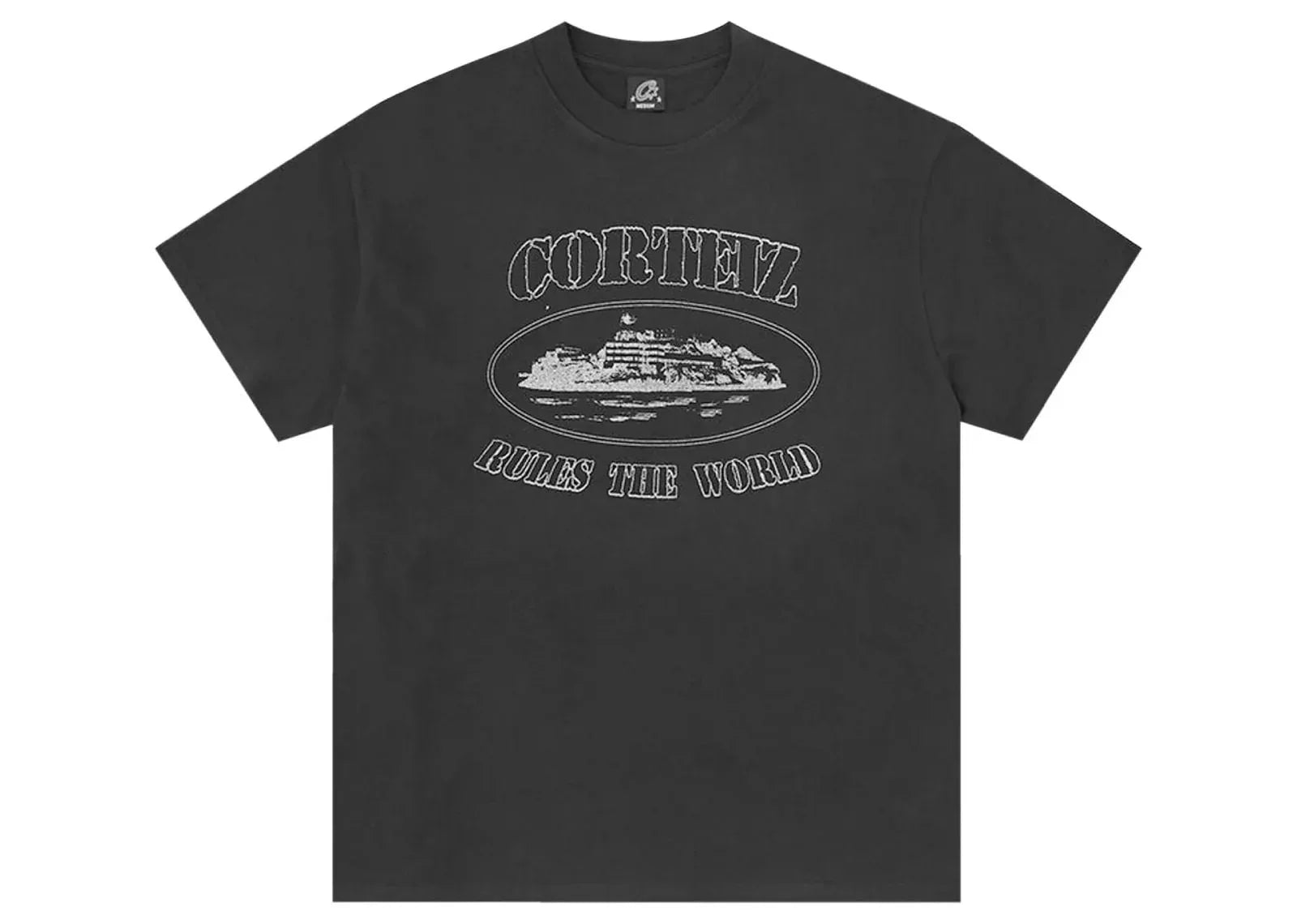 Corteiz Reflective Alcatraz Tee Triple Black - Sneaker Türkiye