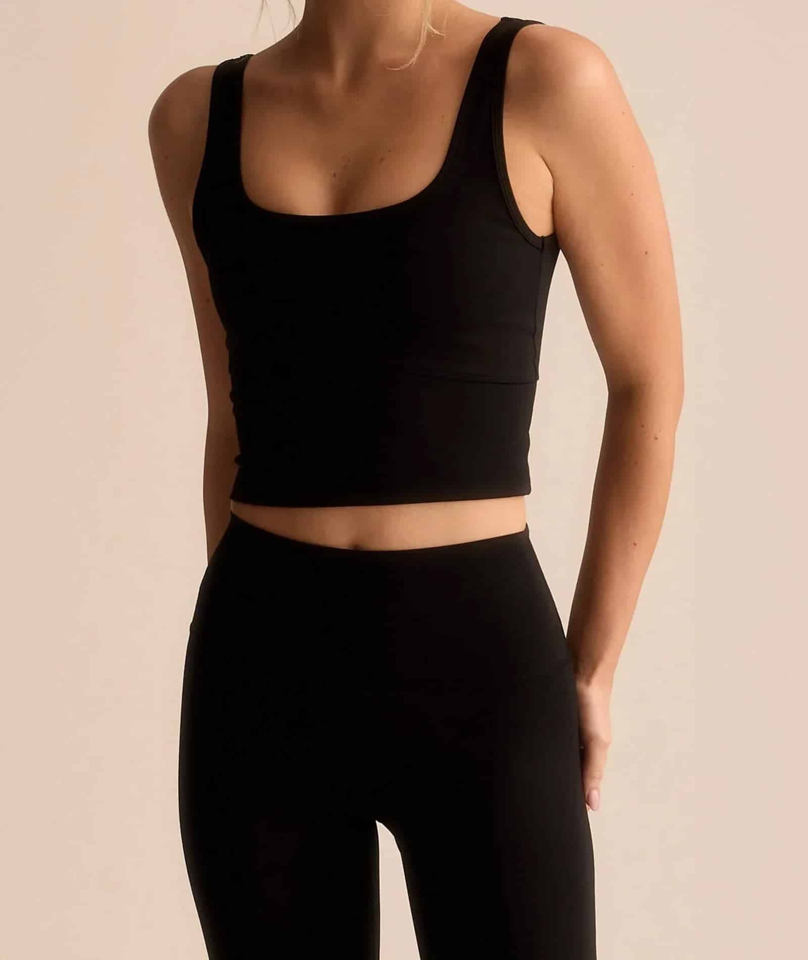 VEHLA CROPPED TANK – BLACK – Crop Atlet - Sneaker Türkiye