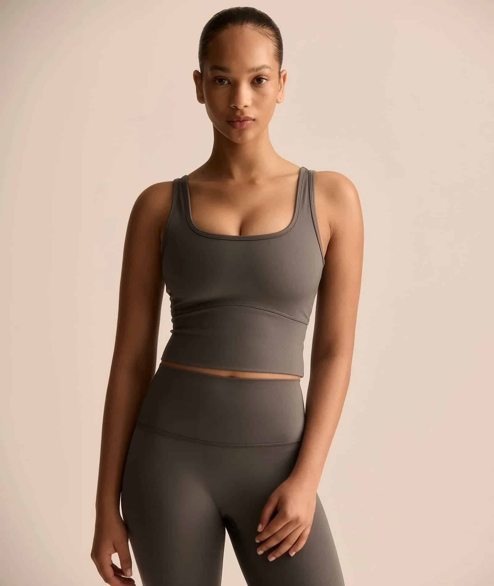 VEHLA CROPPED TANK – SMOKE – Crop Atlet - Sneaker Türkiye