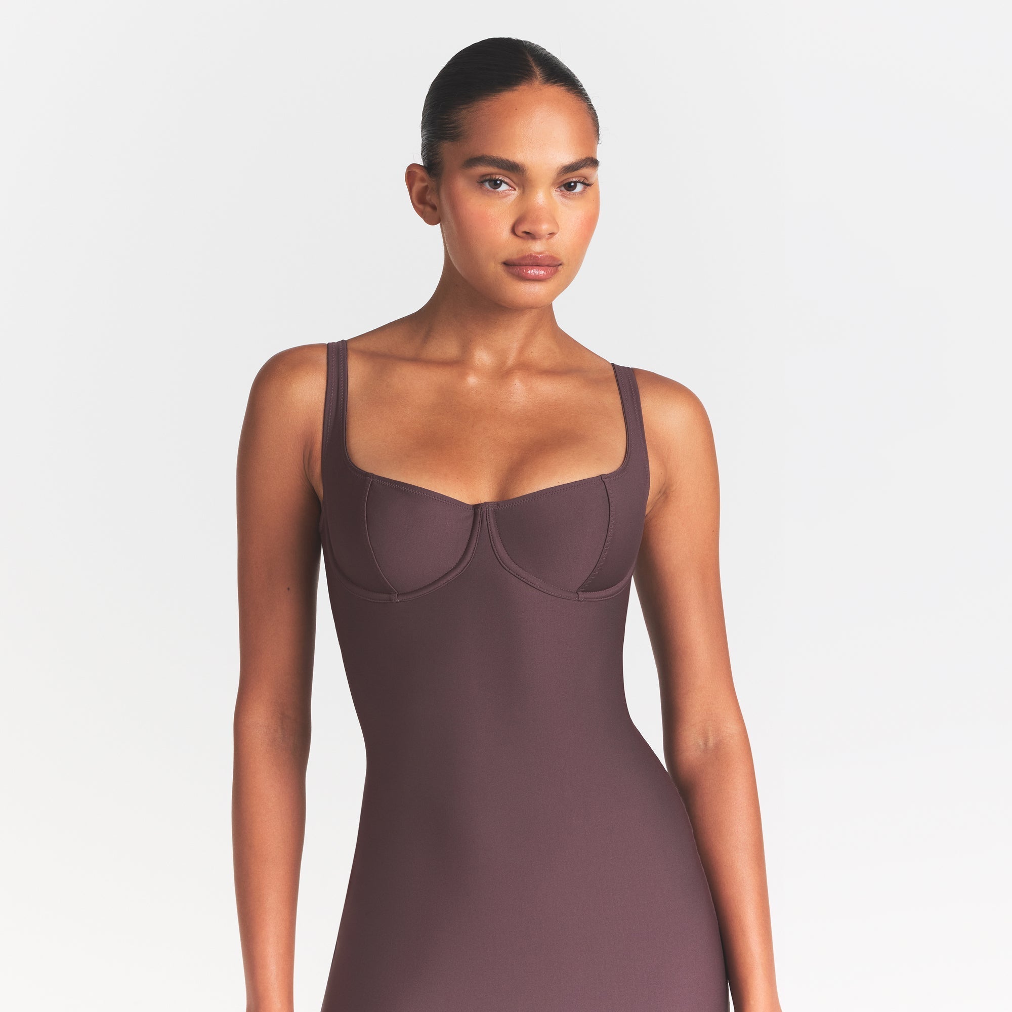 SKIMS BODY MIDI DRESS | RAISIN - Sneaker Türkiye