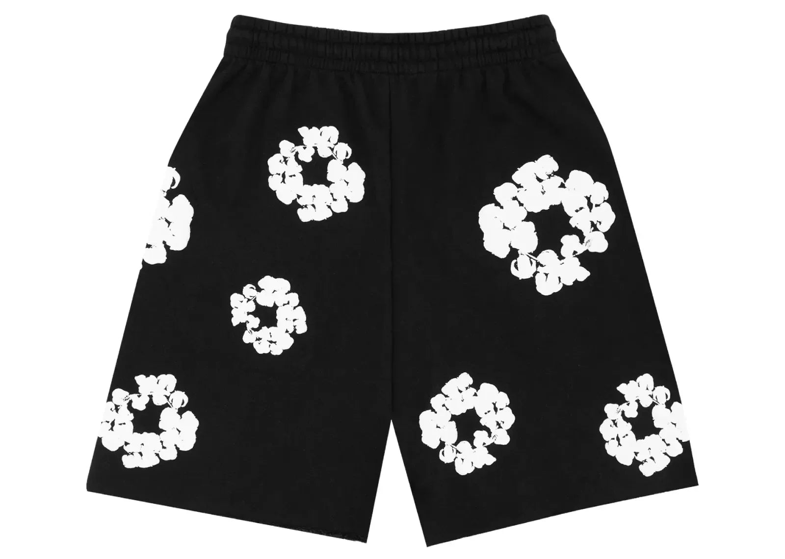 Denim Tears The Cotton Wreath Shorts Black - Sneaker Türkiye