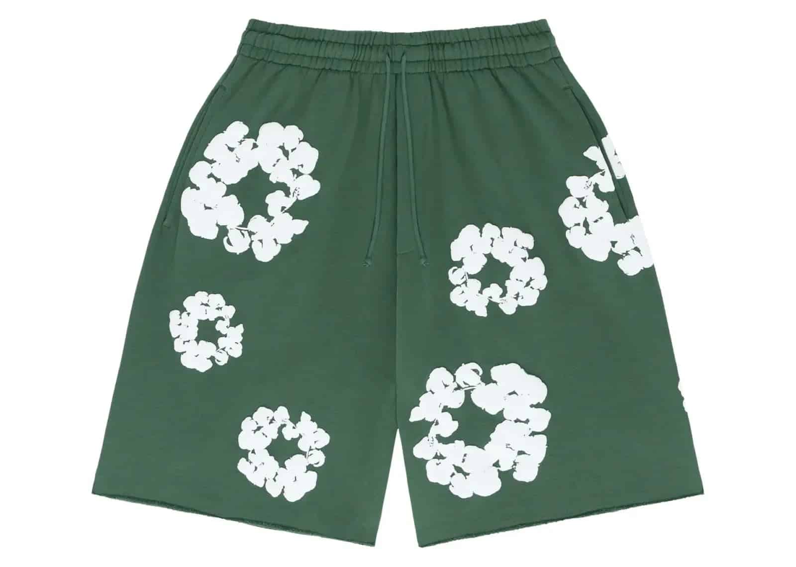 Denim Tears The Cotton Wreath Shorts Green - Sneaker Türkiye