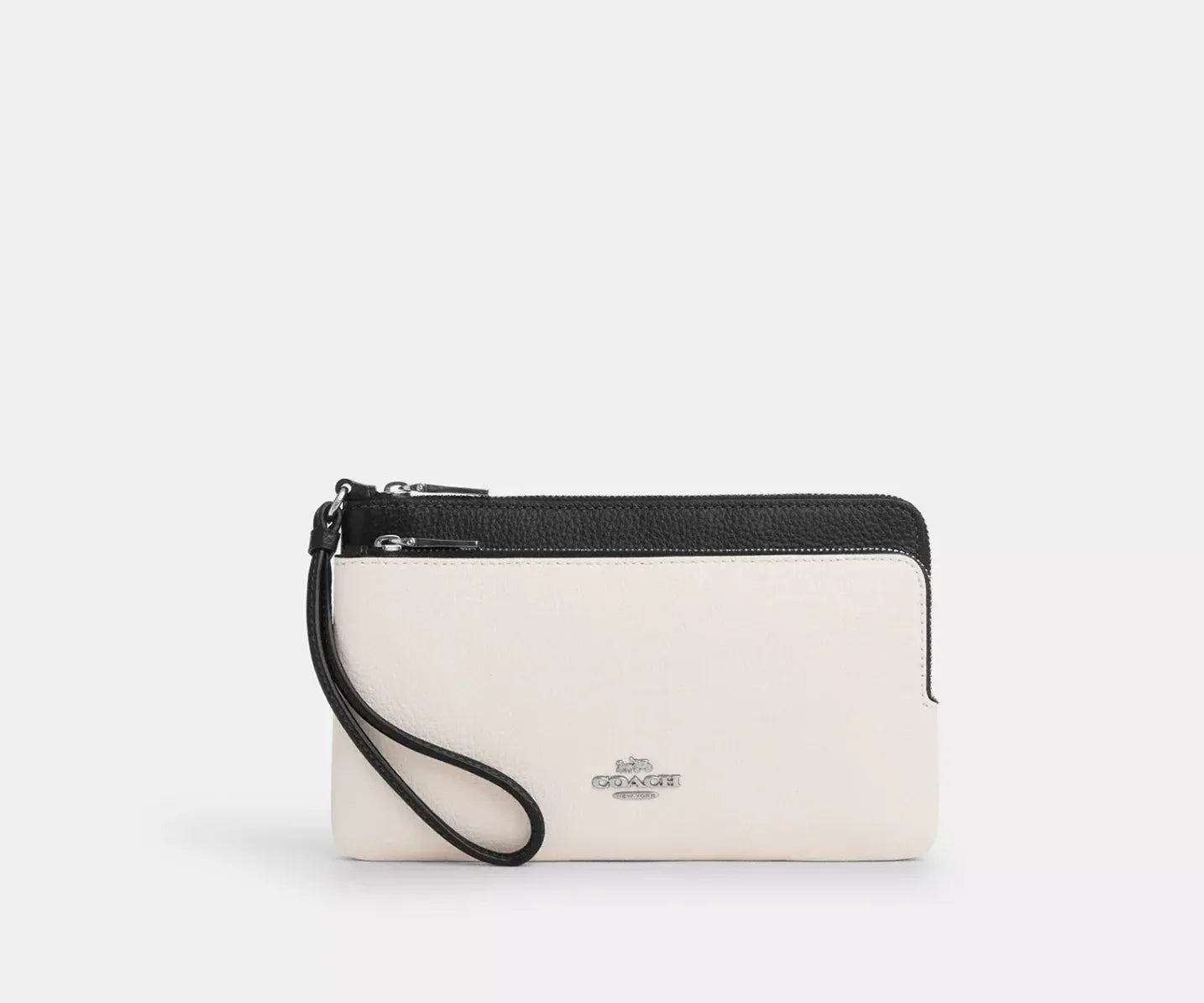 Coach Double Zip Wallet – Silver/Chalk Black Multi - Sneaker Türkiye