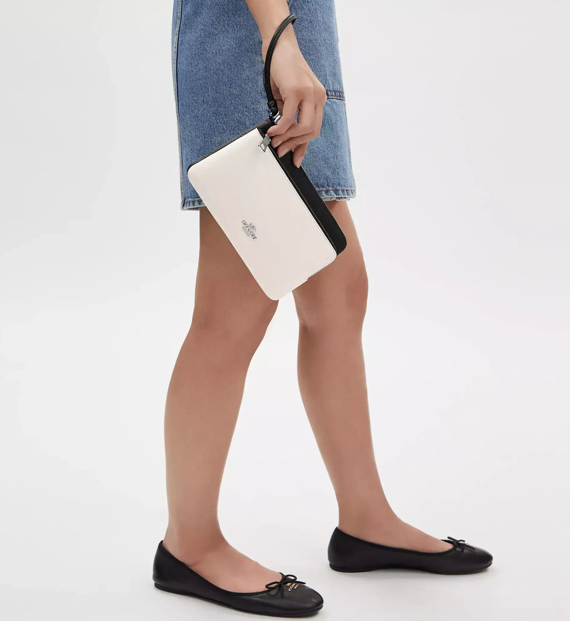 Coach Double Zip Wallet – Silver/Chalk Black Multi - Sneaker Türkiye