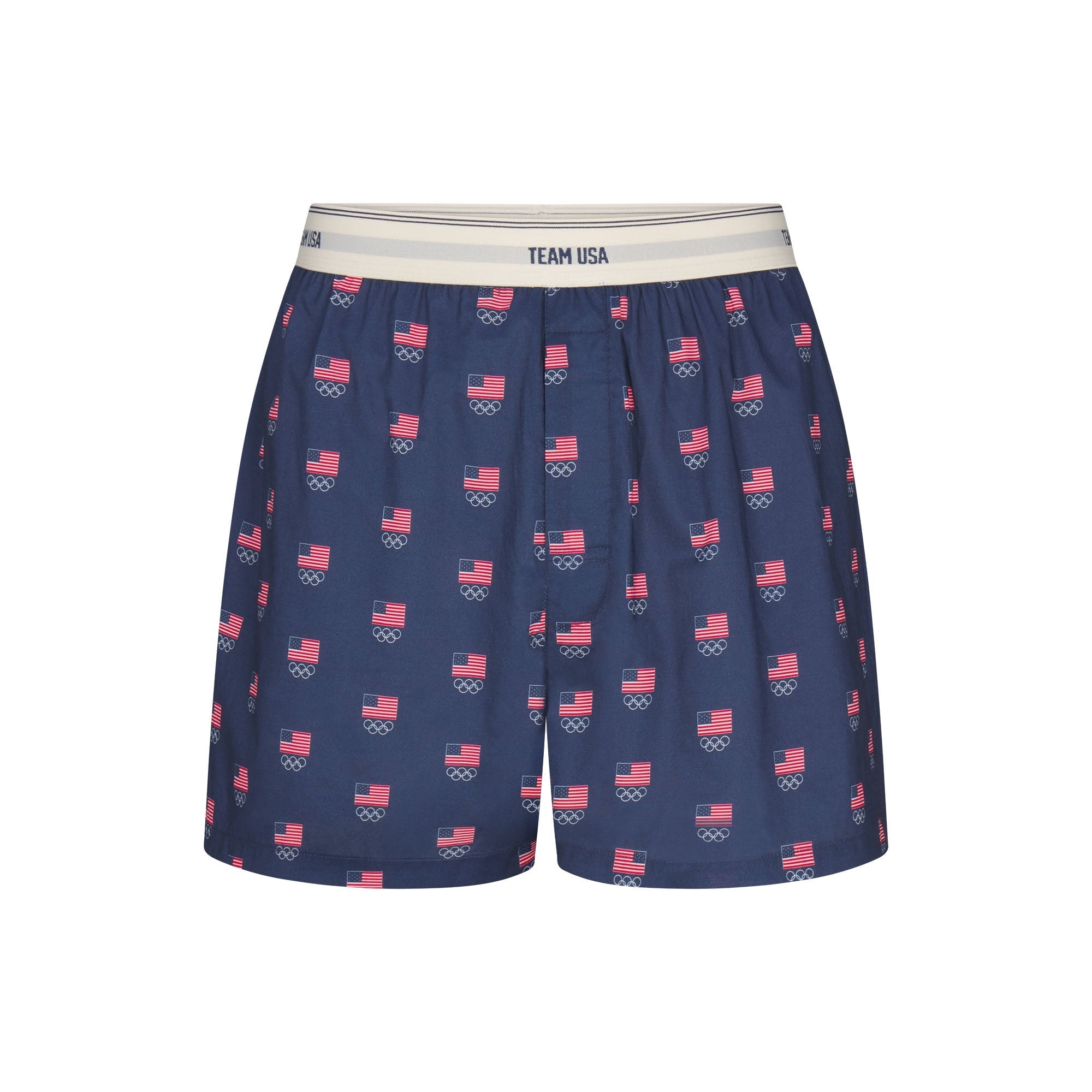 SKIMS FOR TEAM USA COTTON POPLIN MENS OLYMPIC BOXER | NAVY - Sneaker Türkiye