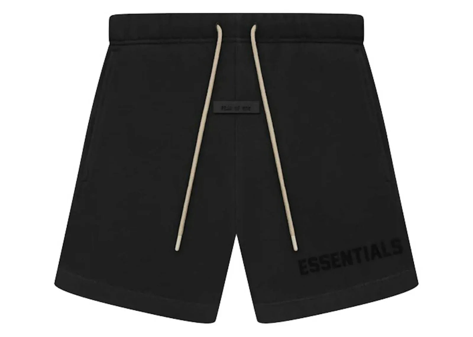 Fear Of God Essentials Cream Drawstring Sweatshort Jet Black - Sneaker Türkiye