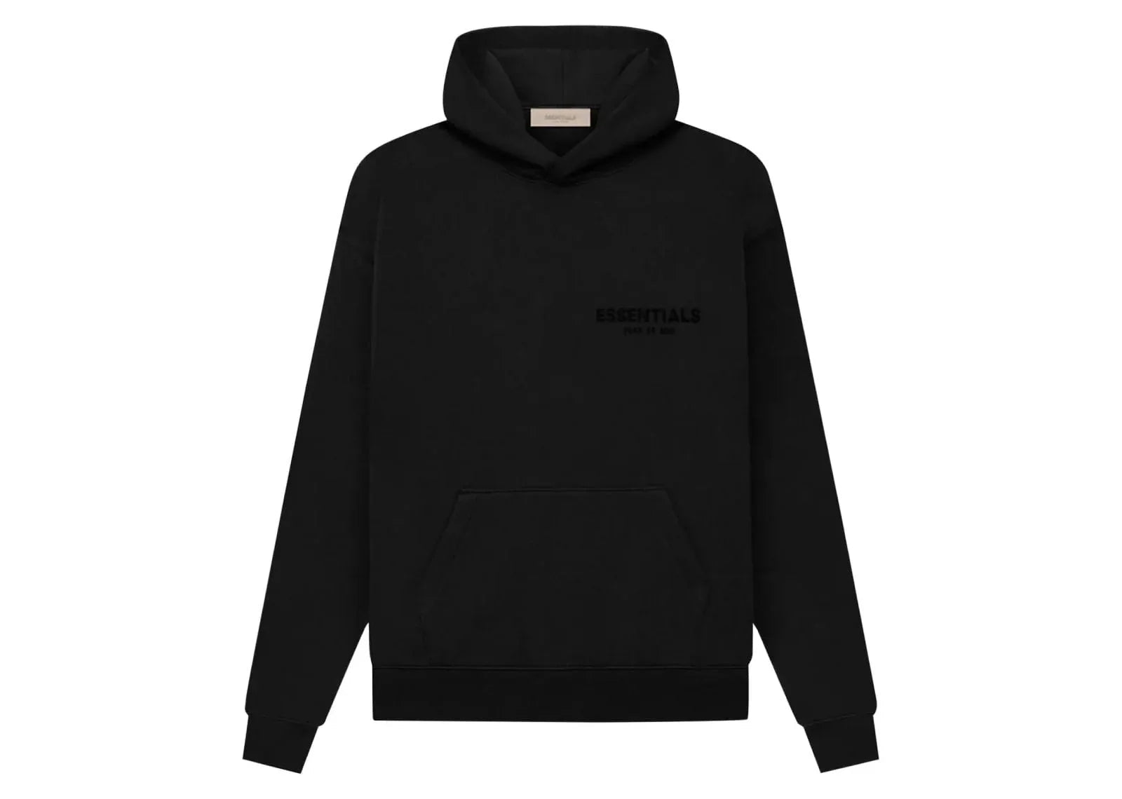 Fear Of God Essentials Pullover Chest Logo Hoodie Stretch Limo Black - Sneaker Türkiye