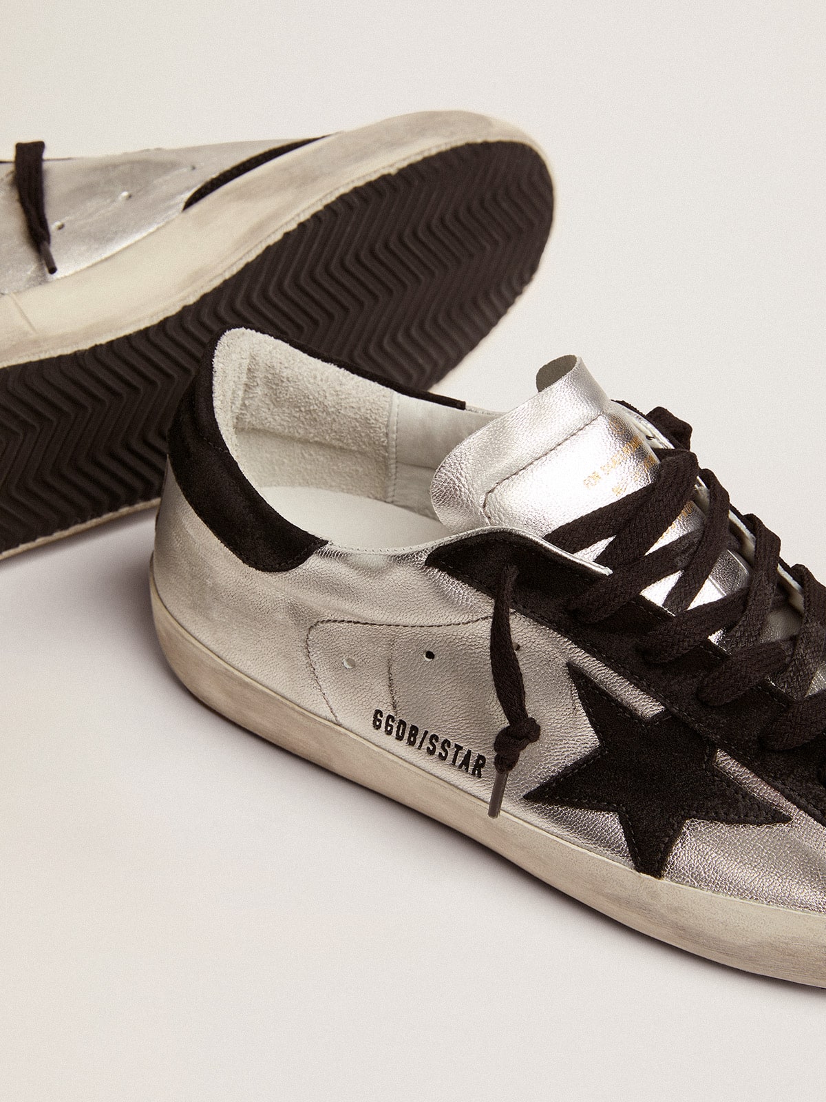 Golden Goose Men’s Super-Star In Silver Leather - Sneaker Türkiye