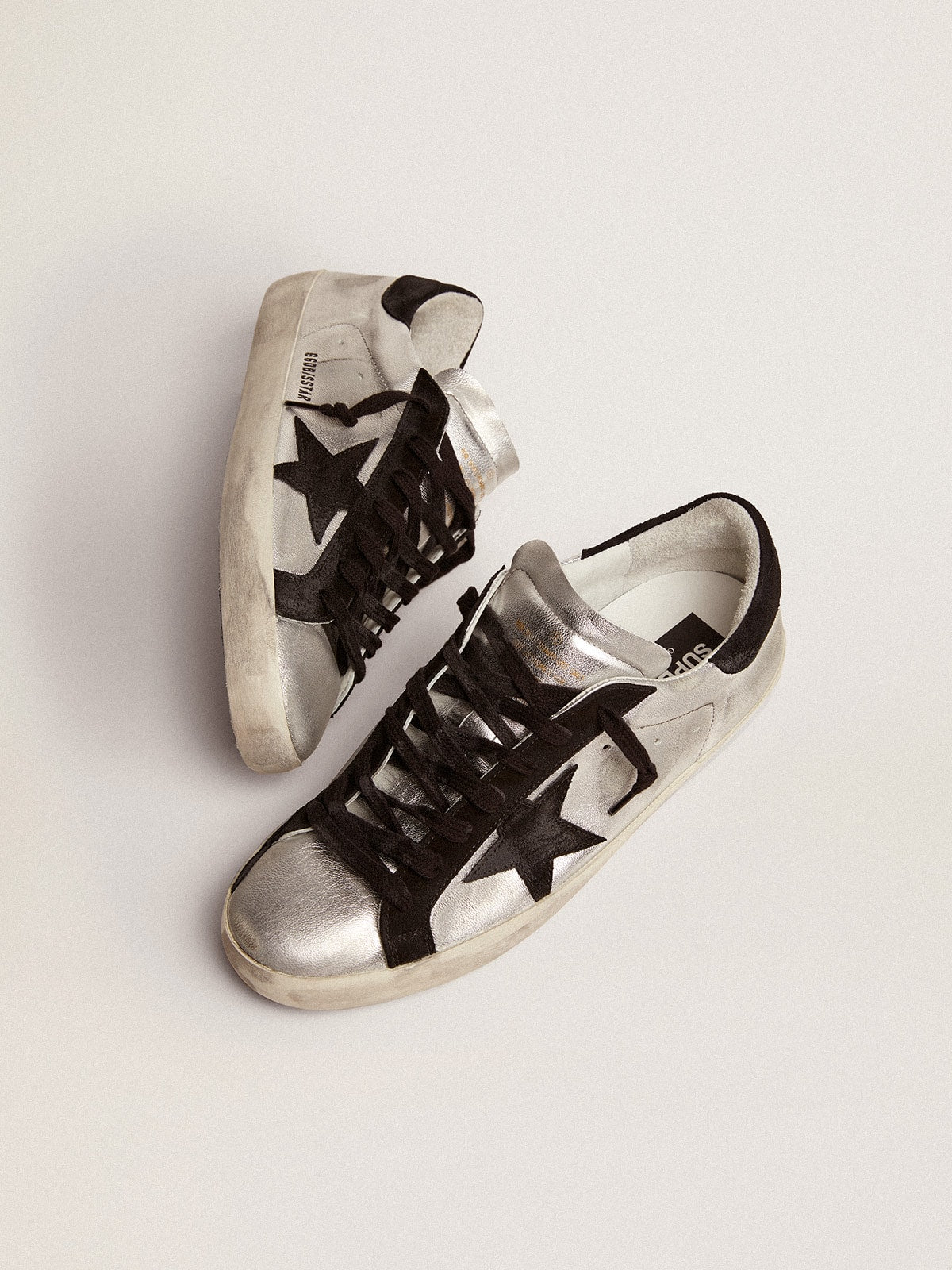 Golden Goose Men’s Super-Star In Silver Leather - Sneaker Türkiye