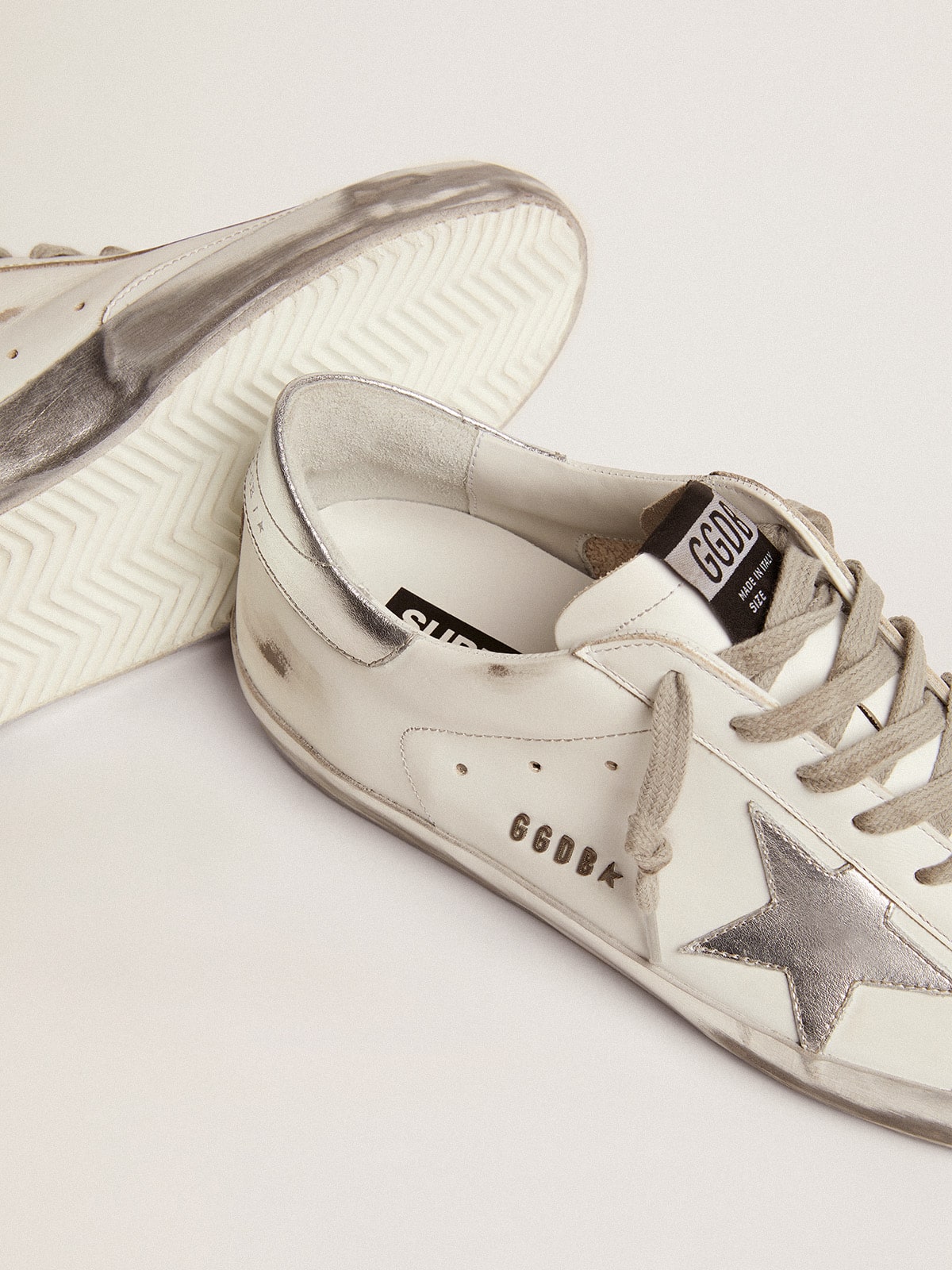 Golden Goose Men’s Super-Star With Laminated Star And Heel Tab - Sneaker Türkiye