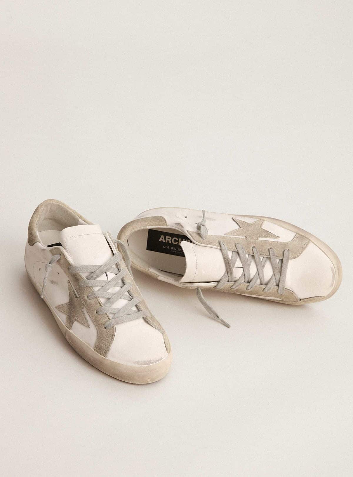 Golden Goose Men’s Super-Star With Gray Suede Star And Heel Tab - Sneaker Türkiye