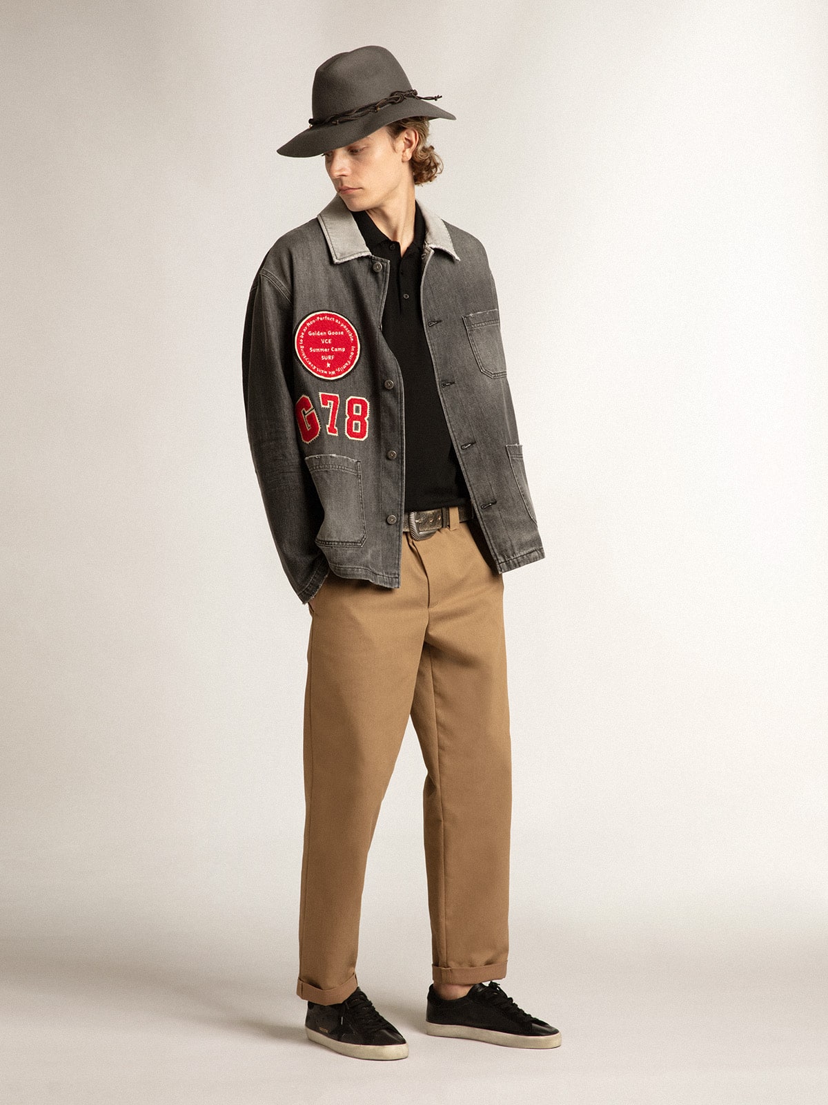 Golden Goose Men’s Super-Star In Black Nappa With Black Suede Star And Heel Tab - Sneaker Türkiye