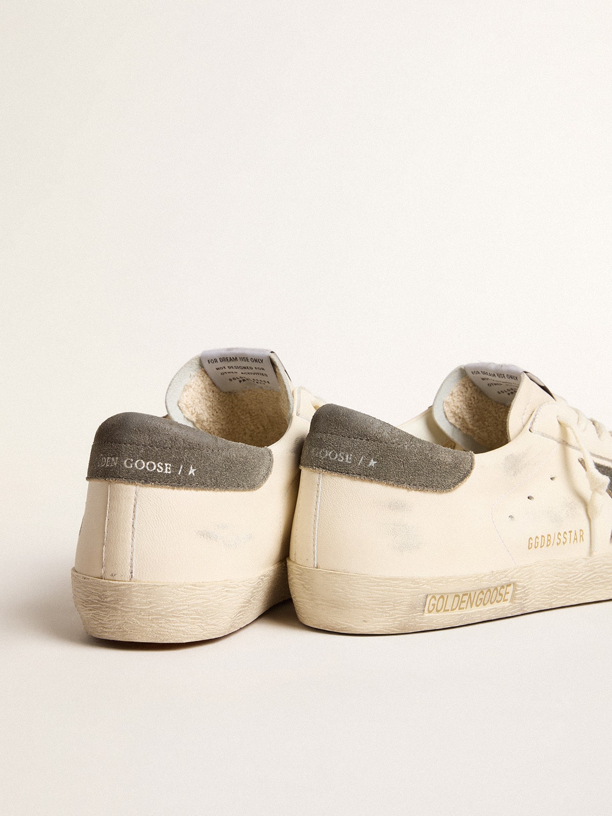 Golden Goose Super-Star In Nappa With Gray Suede Star And Heel Tab - Sneaker Türkiye