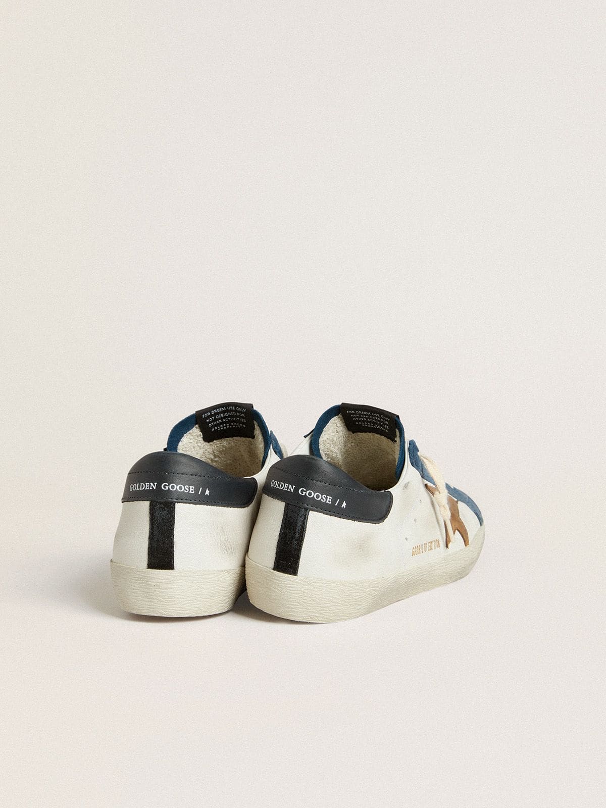 Golden Goose Men’s Super-Star LTD With Tobacco-Colored Croc-Print Leather Star And Black Leather Heel Tab - Sneaker Türkiye