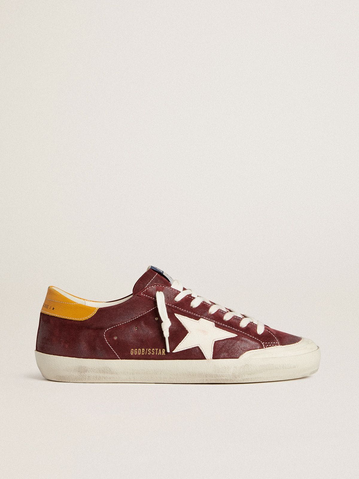 Golden Goose Men’s Super-Star In Brick-Red Suede With White Leather Star And Animal-Print Heel Tab - Sneaker Türkiye