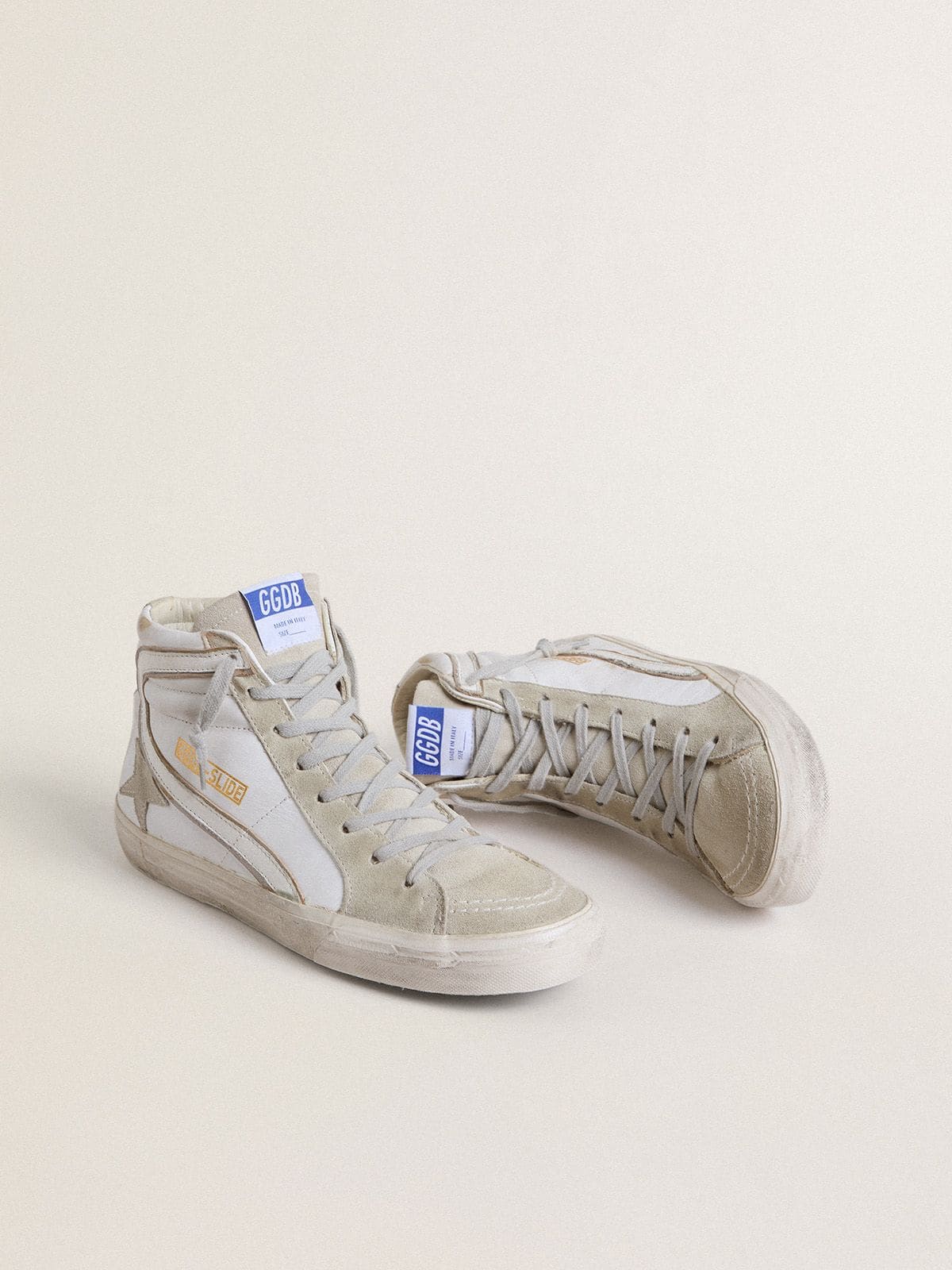 Golden Goose Men’s Slide In Leather With Suede Details - Sneaker Türkiye