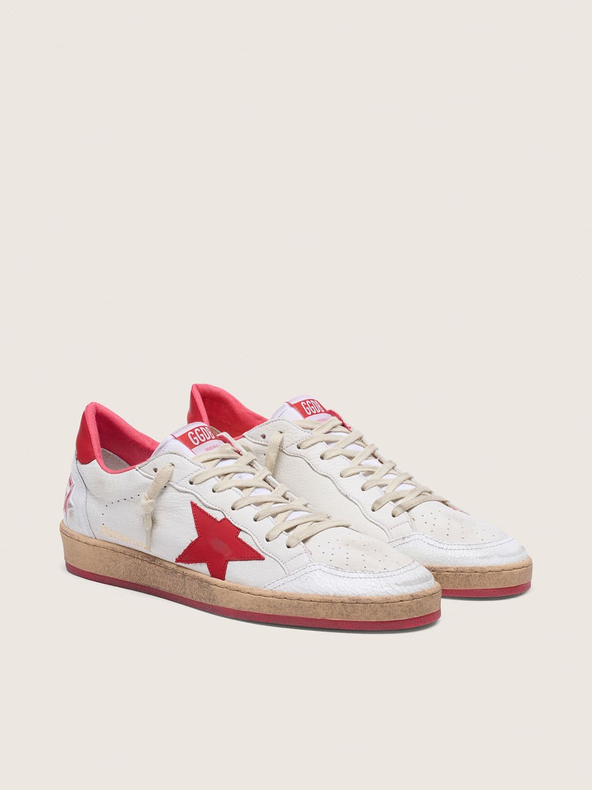 Golden Goose Men’s Ball Star In White Leather - Sneaker Türkiye