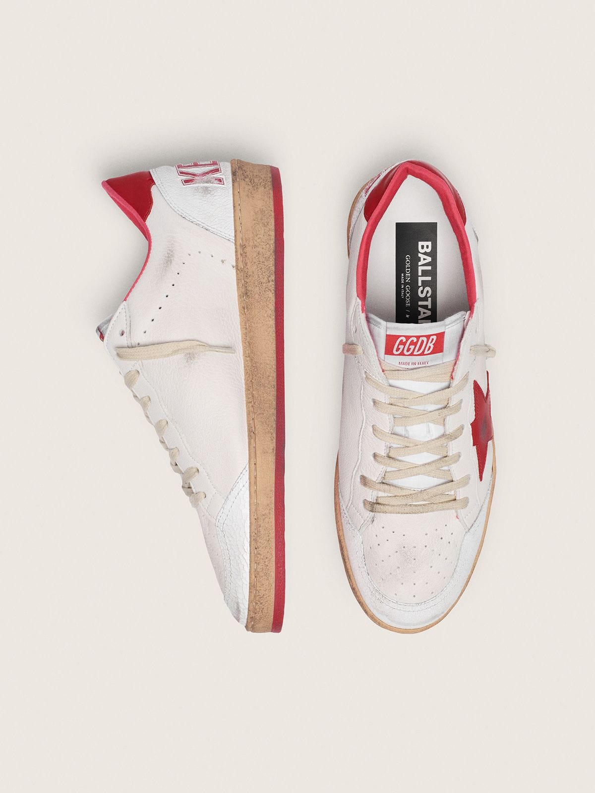 Golden Goose Men’s Ball Star In White Leather - Sneaker Türkiye